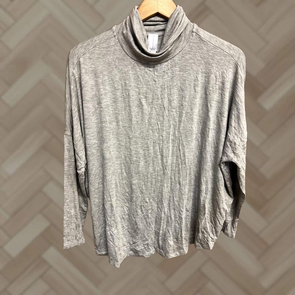 Vintage Wynne Layers MarlaWynne Women's XS Gray Turtleneck Dolman Sleeve Tunic Top Shirt Long Sleeve Size XS / US 0-2 / IT 36-38 - 1 Thumbnail