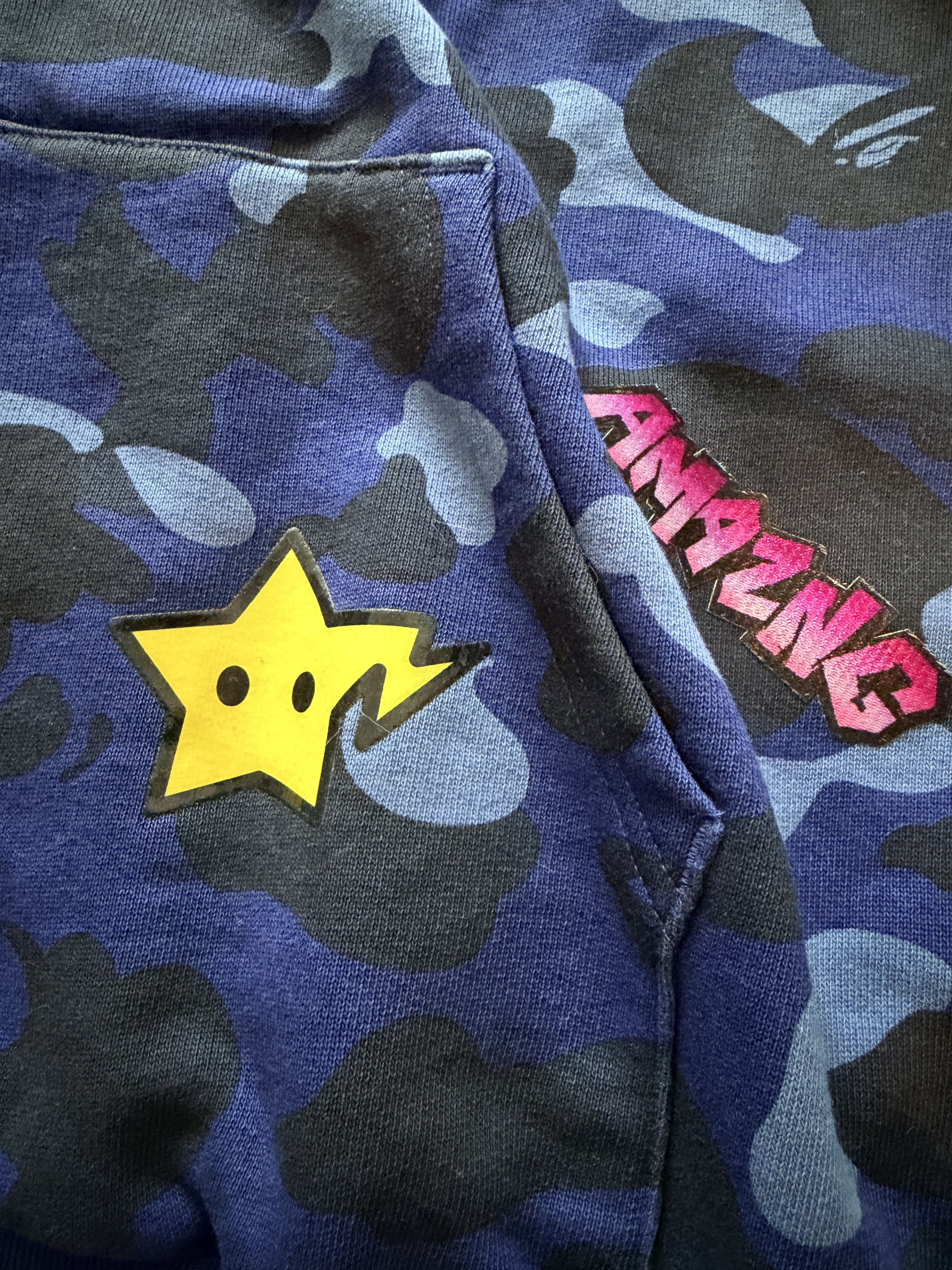 Bape Bape x Mr. Shark Full Zip Hoodie Navy Size US M / EU 48-50 / 2 - 6 Thumbnail