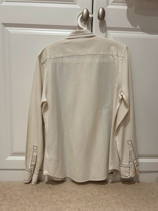 Prada Striped panel shirt with oversized stitching detail Size US M / EU 48-50 / 2 - 4 Thumbnail