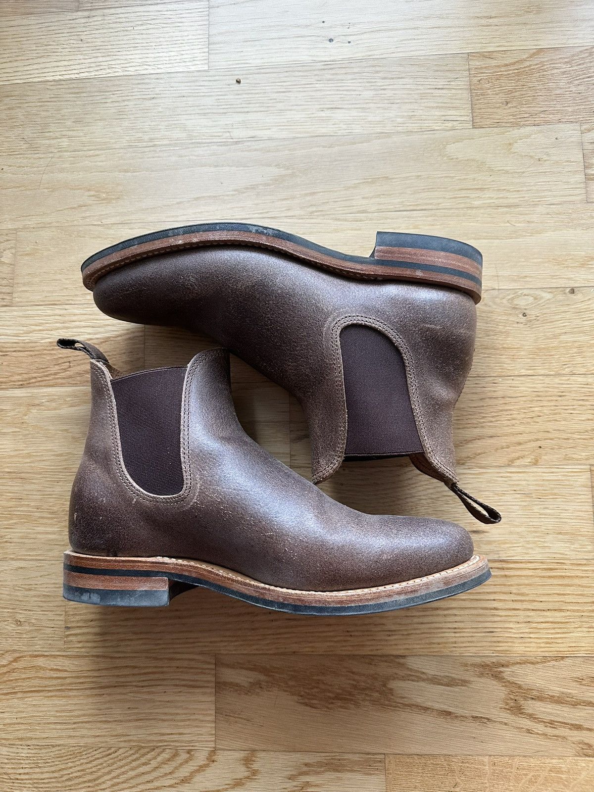 3sixteen × Viberg Viberg x 3Sixteen Natural Waxed Flesh Chelsea Size US 6.5 / EU 39-40 - 3 Thumbnail