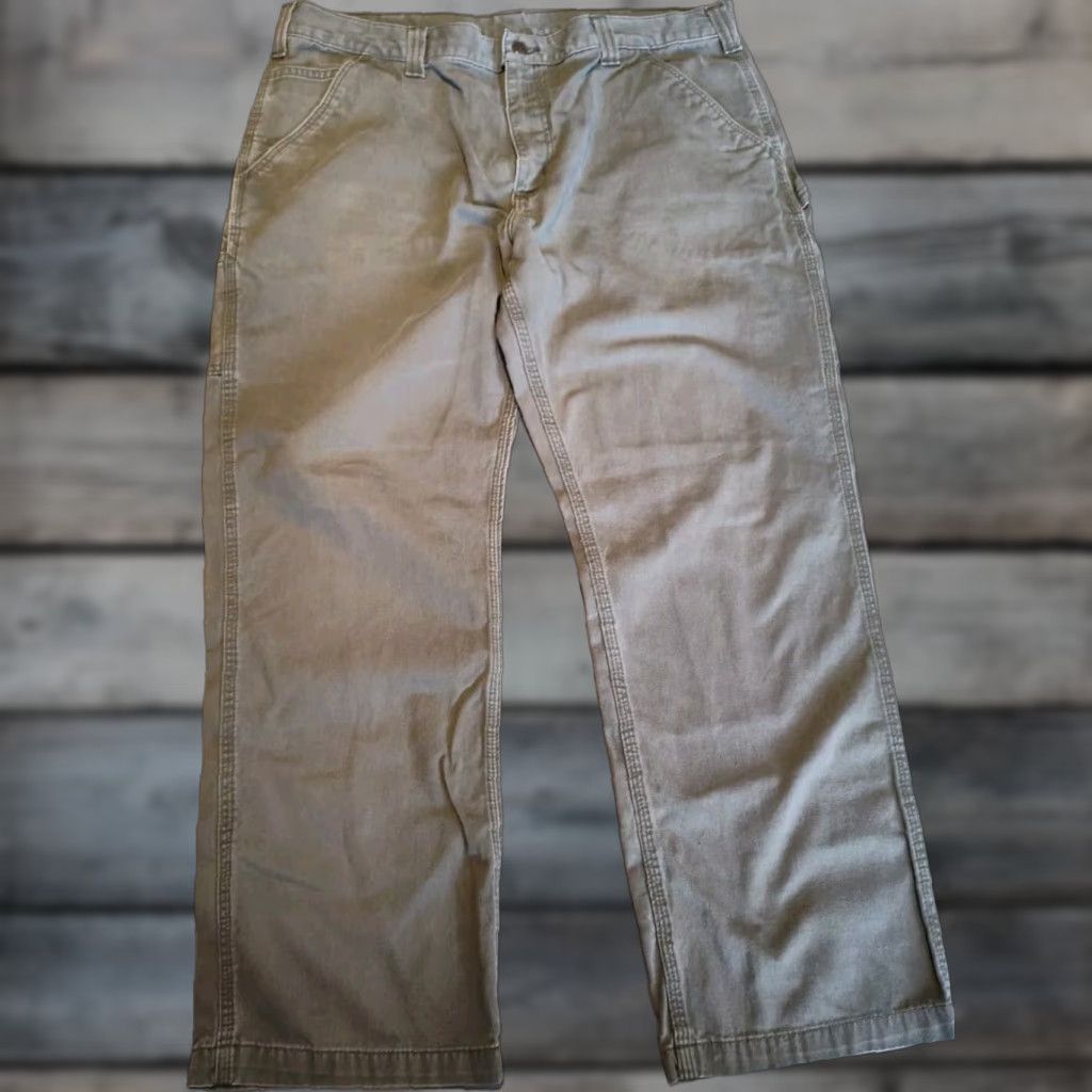 Carhartt VINTAGE Carhartt Pants Carpenter 40x30 Adult Green 90s Mens Relaxed Fit Workwear Carhartt B11 Size US 40 / EU 56 - 1 Thumbnail