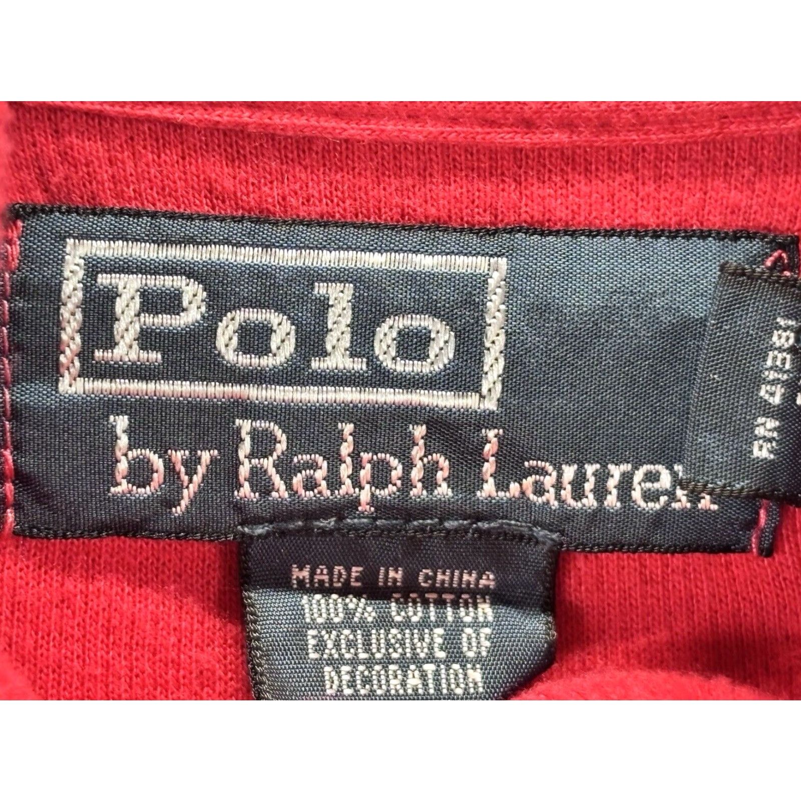 Ralph Lauren VINTAGE Polo Ralph Lauren Red Pullover Sweater XLT Big & Tall Mens Long Sleeve 1/4 Zip Size US XL / EU 56 / 4 - 5 Thumbnail