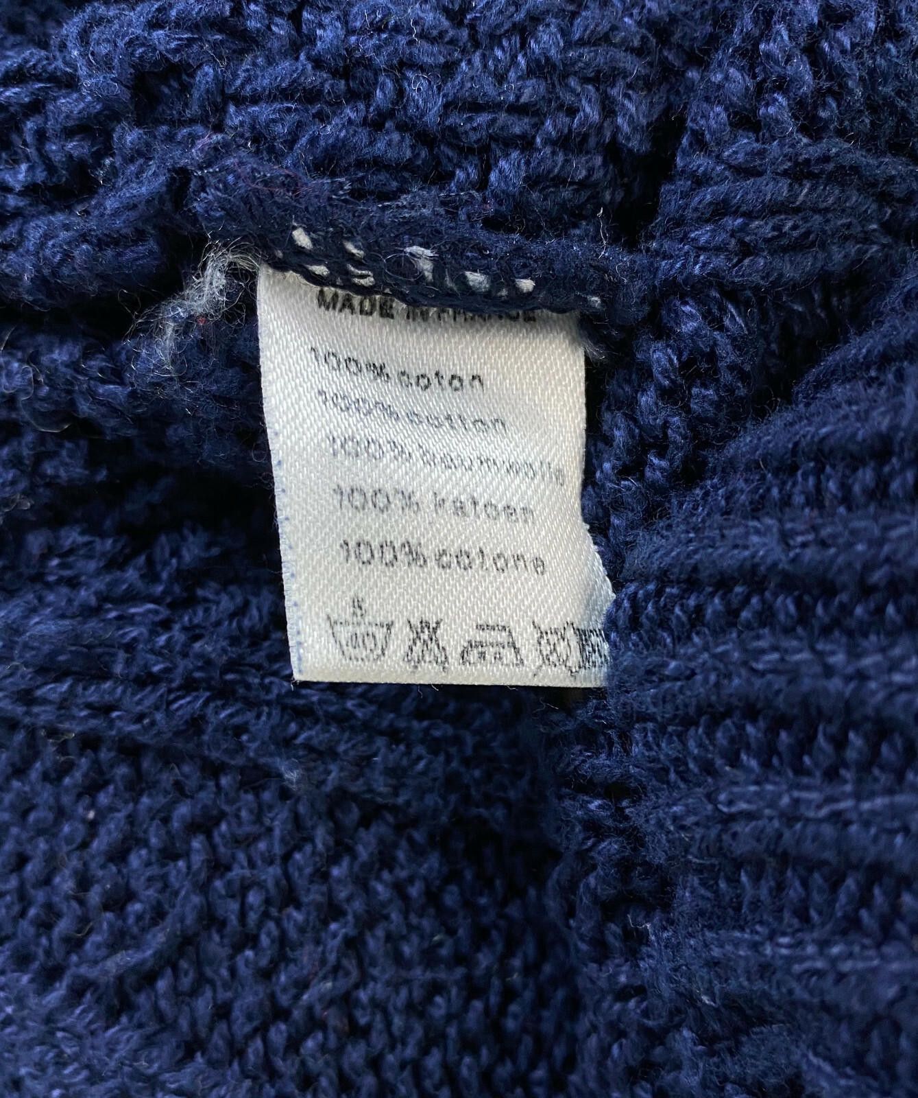 Lacoste Vintage Chemise Lacoste Blue Cotton Sweater Size 5 / L Size US L / EU 52-54 / 3 - 9 Thumbnail
