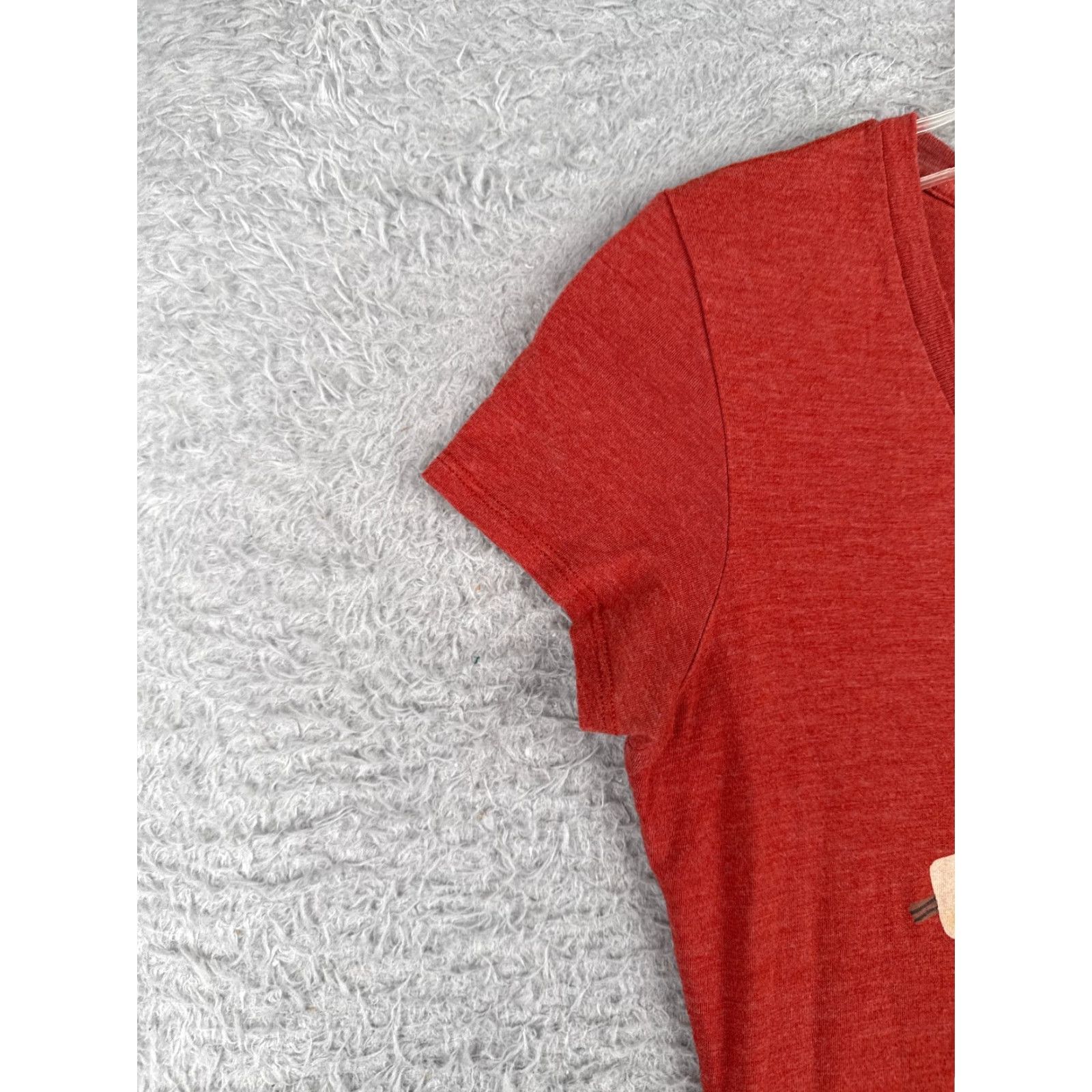 The North Face The North Face Shirt Women XS Red V-Neck Polyester Blend Classic Slim Fit T-Shirt Casual Womens XS Red The North Face Size XS / US 0-2 / IT 36-38 - 3 Thumbnail