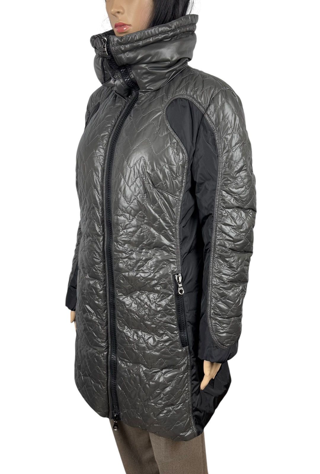 Other Marc Cain Down Puffer Jacket Quilted High-Neck size 4 Size L / US 10 / IT 46 - 6 Thumbnail