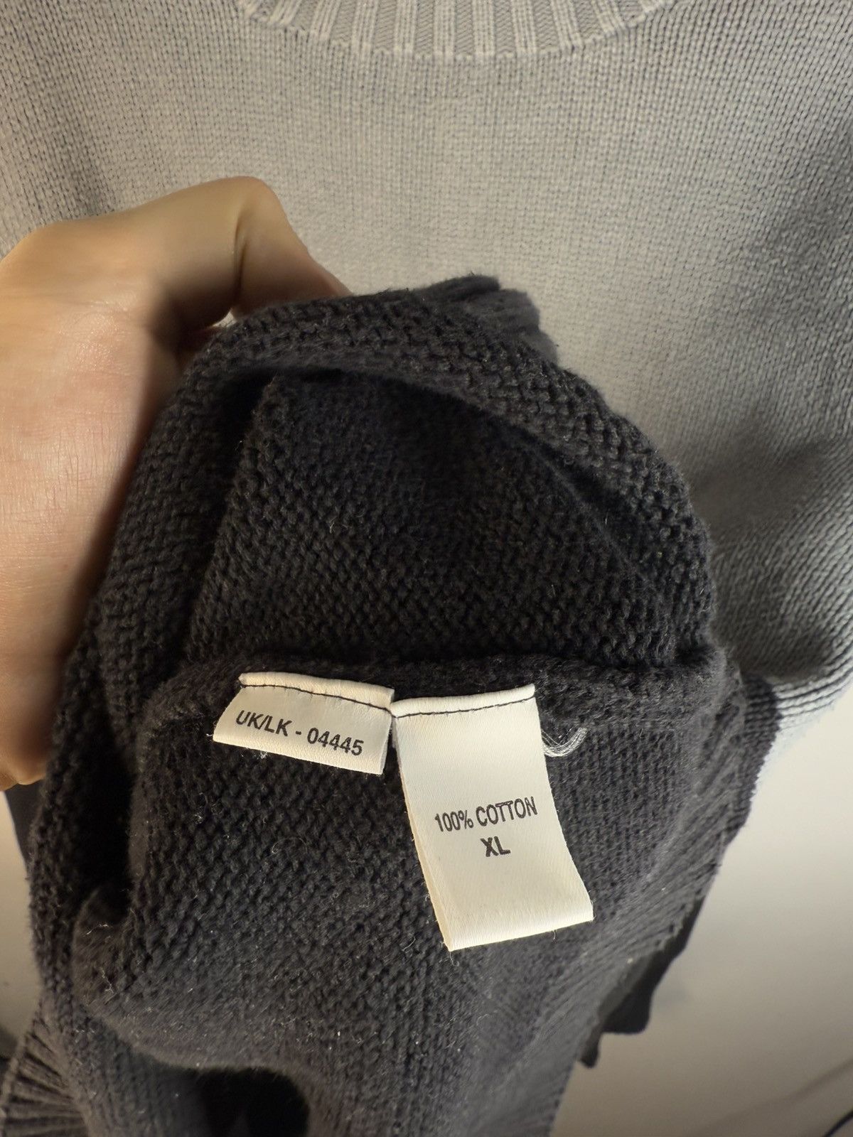 Yves Saint Laurent Grey/Black YSL Sweater Turtleneck Knit Size US XL / EU 56 / 4 - 5 Thumbnail