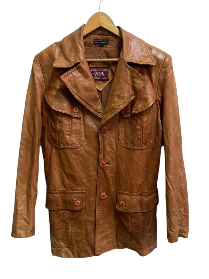 Andersons Vintage 70s Anderson-Little Brown Leather Jacket Size 38 Size US S / EU 44-46 / 1 - 1 Thumbnail