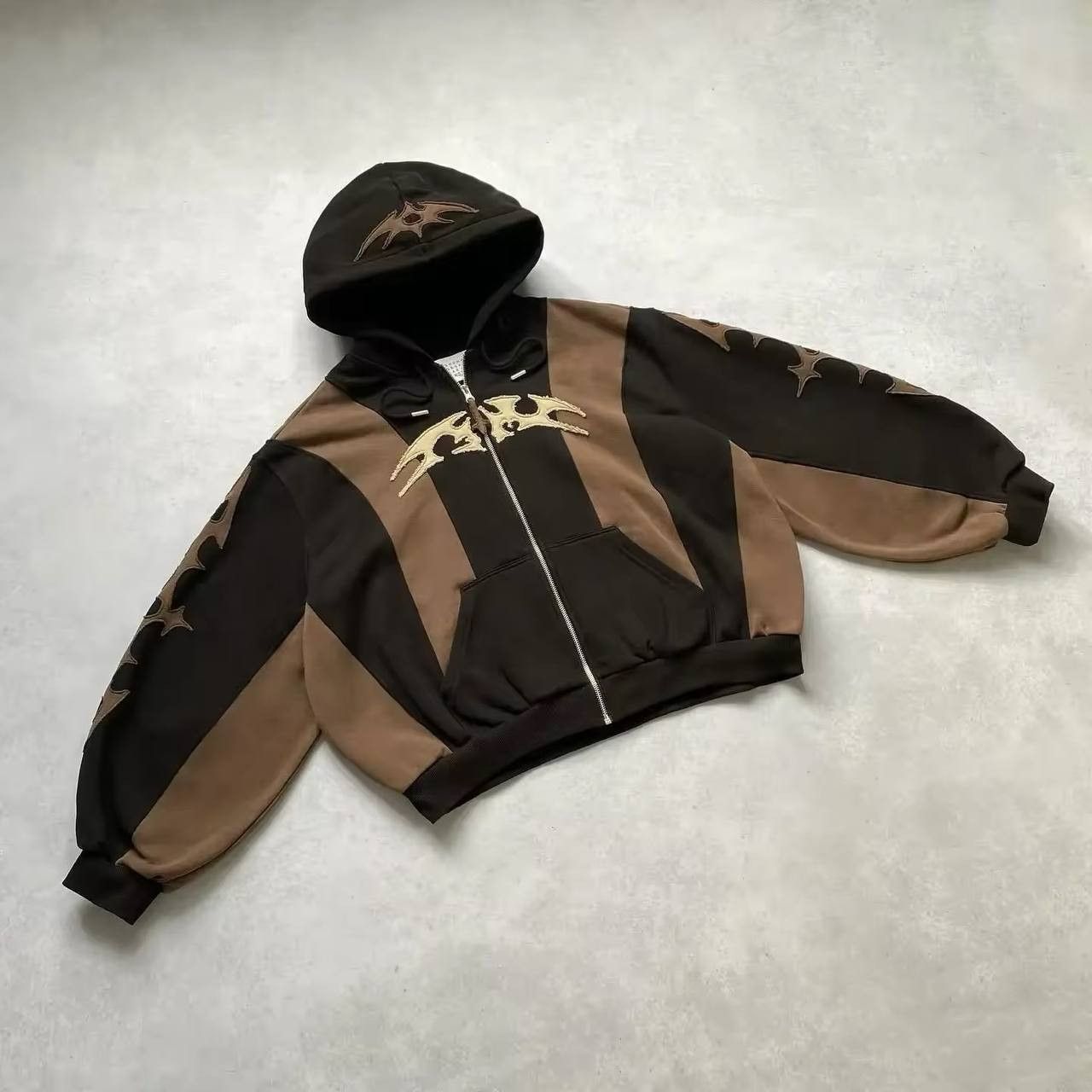 Japanese Brand × Vintage gothic hoodie with geometric embroidery Size US L / EU 52-54 / 3 - 2 Thumbnail