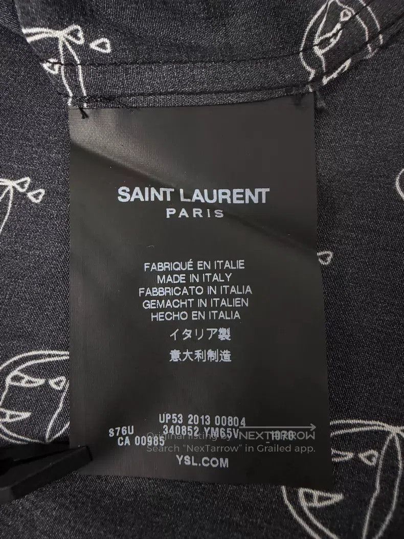 Saint Laurent Paris Saint Laurent Paris Size 37 Black Mulberry Silk Vampire Fa Size US S / EU 44-46 / 1 - 5 Thumbnail