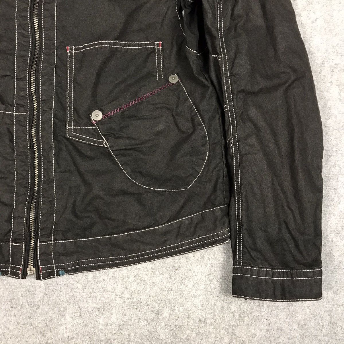 Japanese Brand × Vintage JAPANESE BALL JAPAN STYLE BIKER ZIPPER JACKET BLACK Size US M / EU 48-50 / 2 - 4 Thumbnail