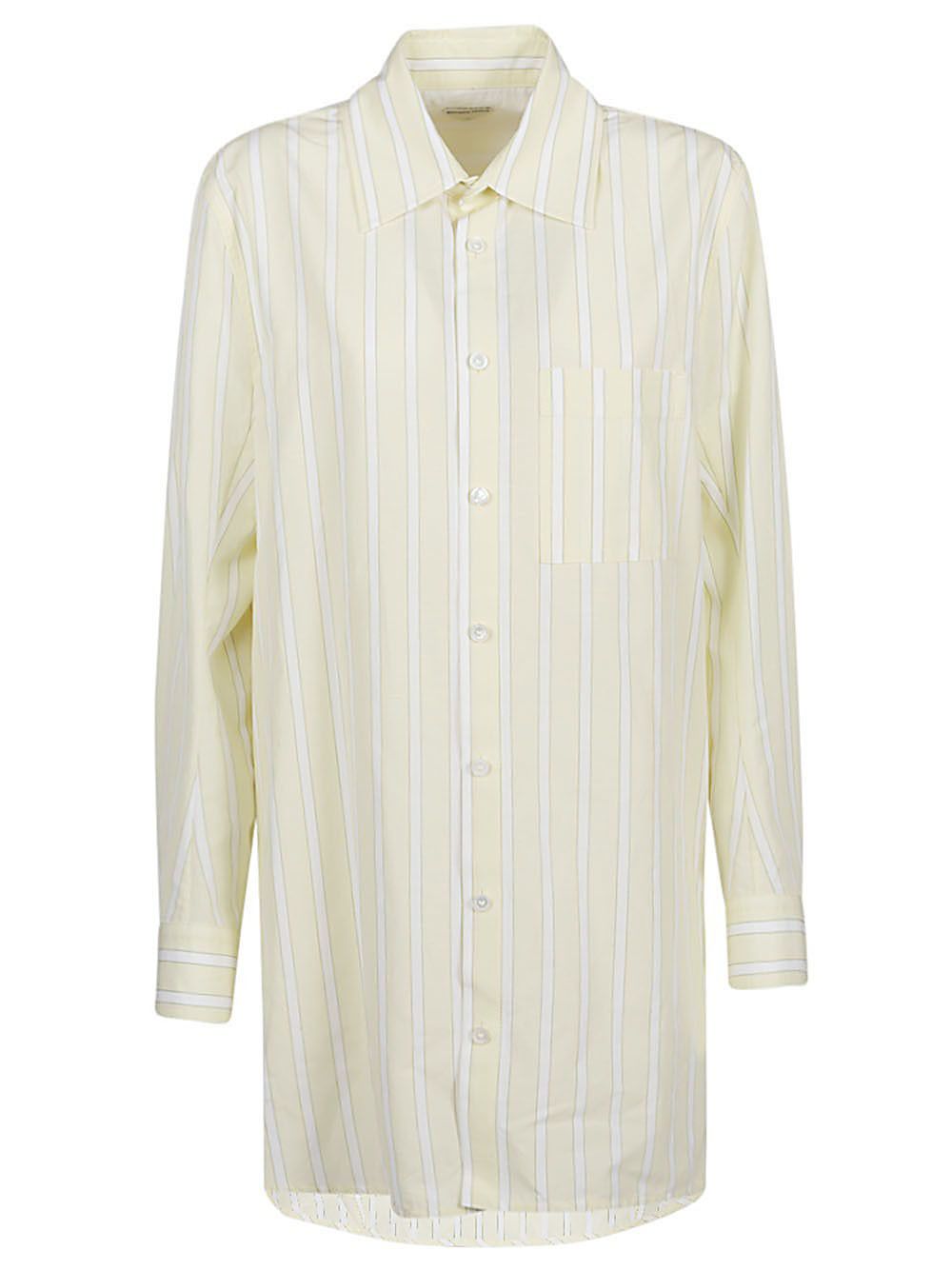 Bottega Veneta STRIPED LINEN SHIRT Size S / US 4 / IT 40 - 1 Thumbnail