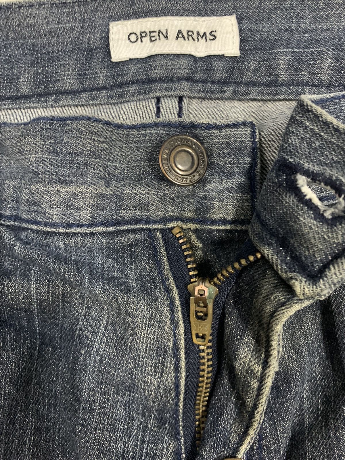 Seditionaries Vintage Japanese Brand Twisted Leg Distressed Grunge Jeans Size US 32 / EU 48 - 4 Thumbnail