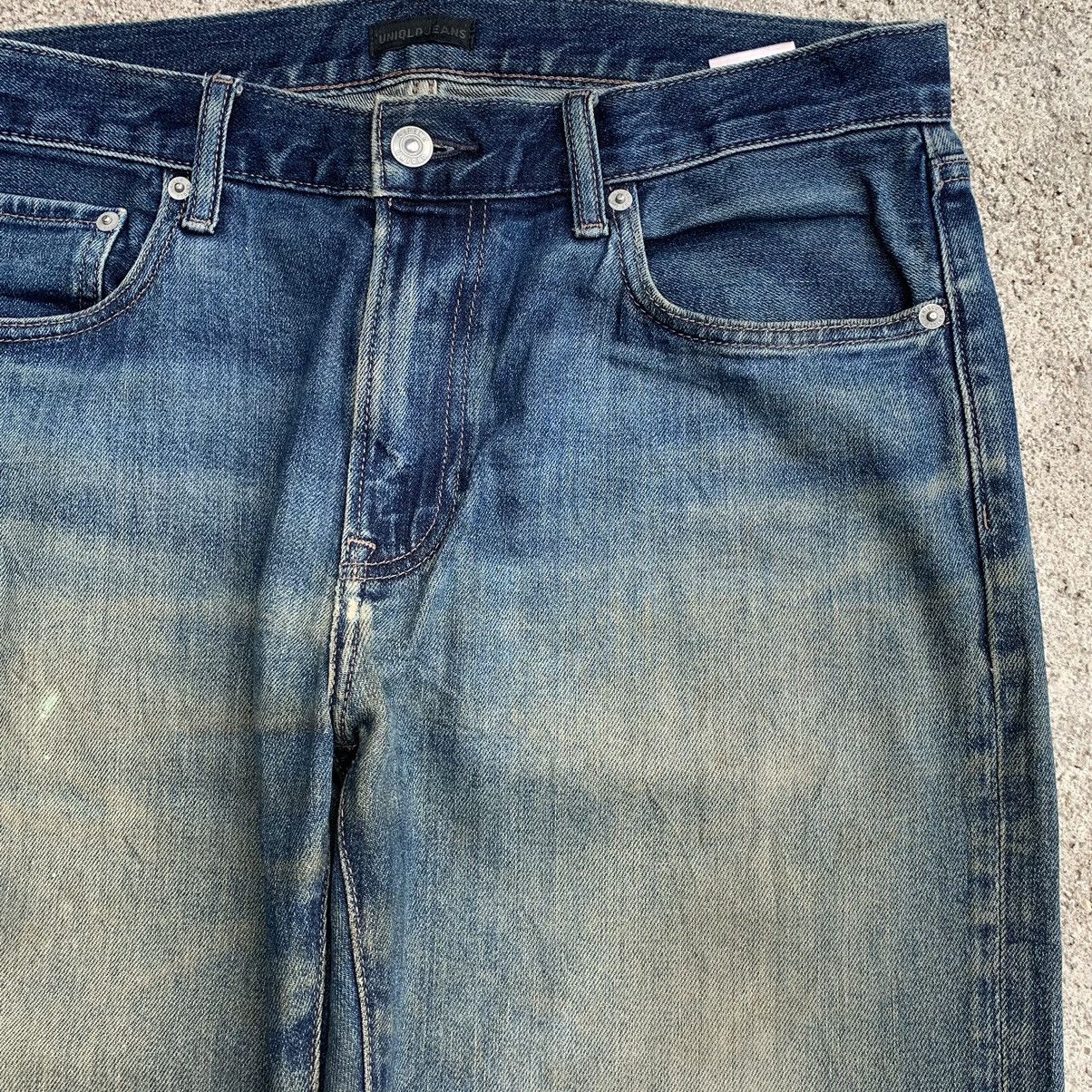 Undercover × Uniqlo Y2K Japanese Kaihara Rusty Mudwash Train Tracks Denim W33 Size US 33 - 6 Thumbnail