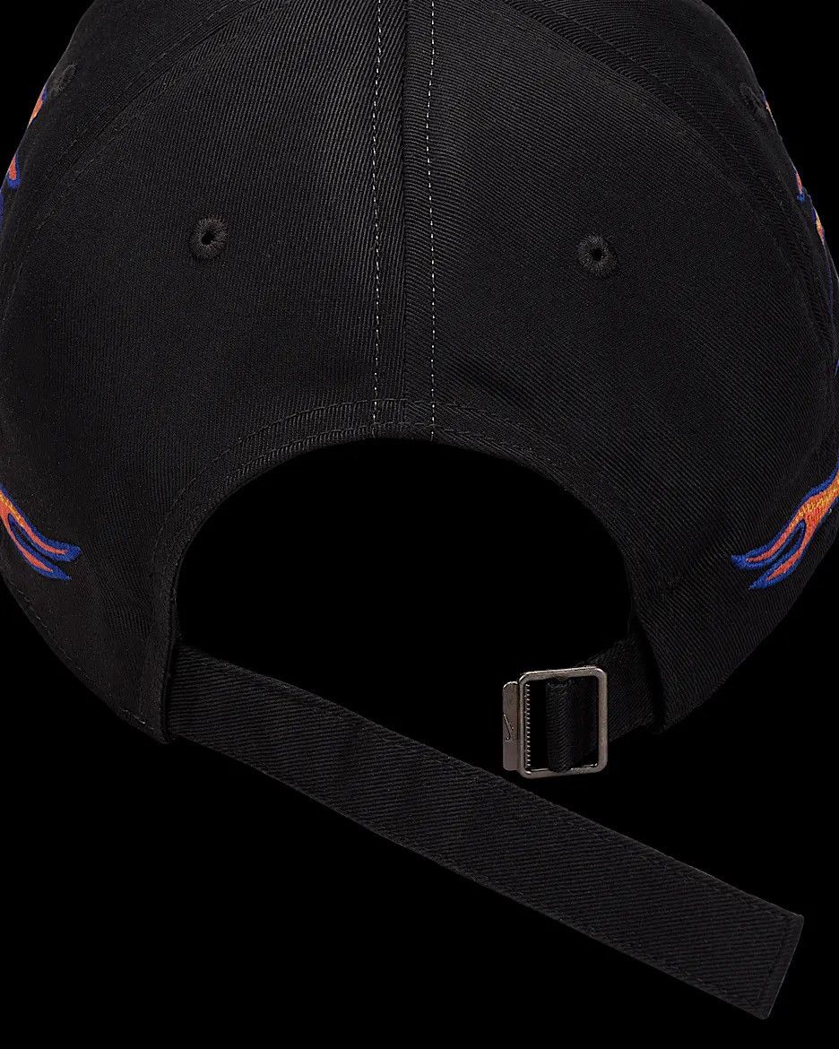 Nike 🔥 Nike Club Cap Structured OG Flame Cap Black Red M/L Size ONE SIZE - 6 Thumbnail
