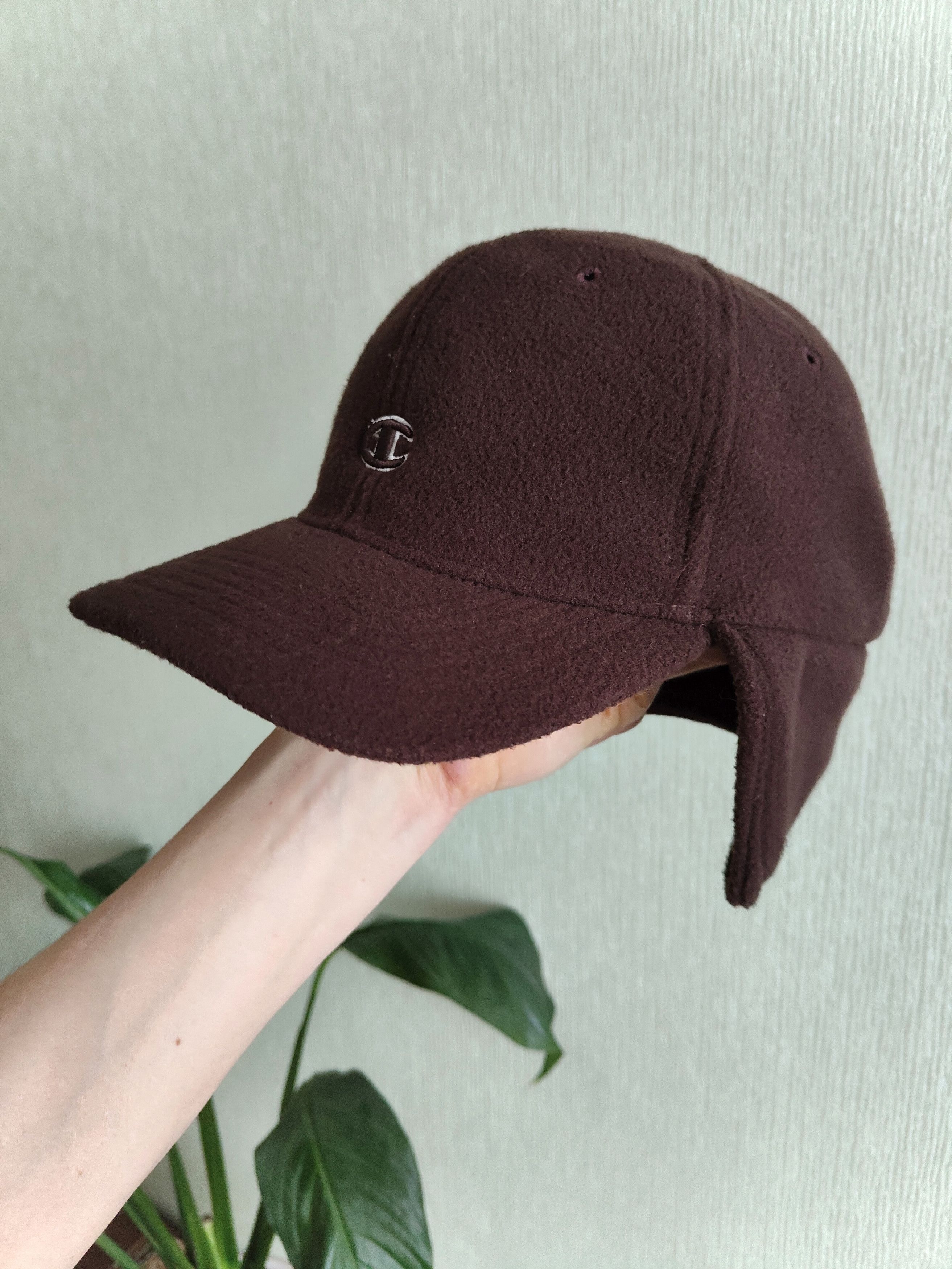 Champion Vintage Champion Fleece Cap Ear Flaps Trapper Korea Y2K 90s Size ONE SIZE - 4 Thumbnail