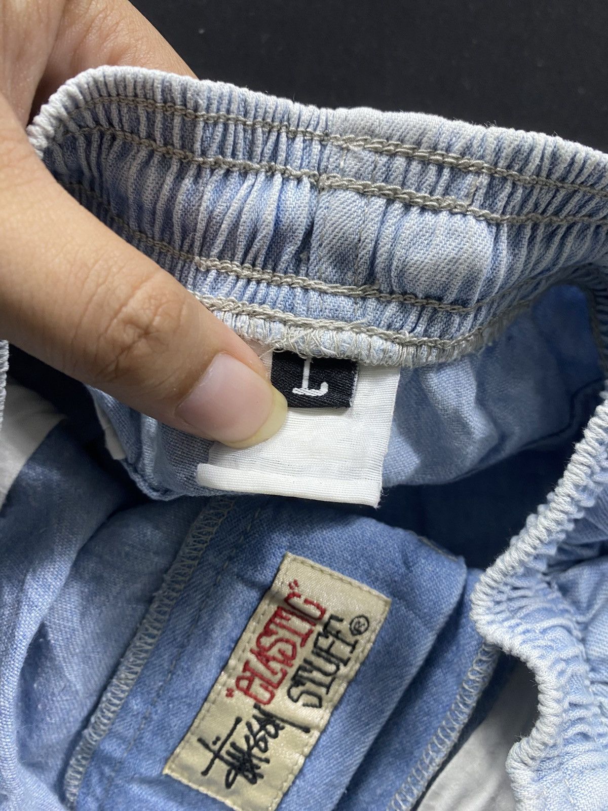 Stussy Vintage 90's Stussy Elastic Stuff Pants Size US 31 - 6 Thumbnail