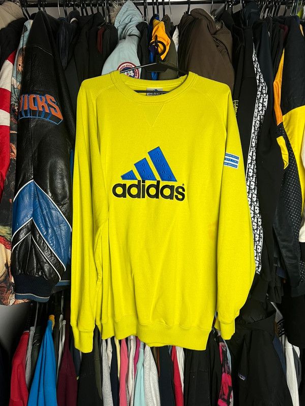 Adidas Crewneck Adidas Vintage 90s L Size US XL / EU 56 / 4 - 1 Thumbnail