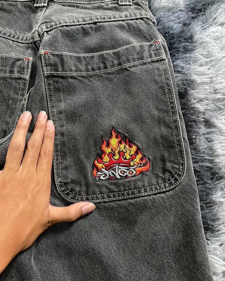 Japanese Brand × Vintage gothic retro embroidered denim shorts Size US 34 / EU 50 - 3 Thumbnail