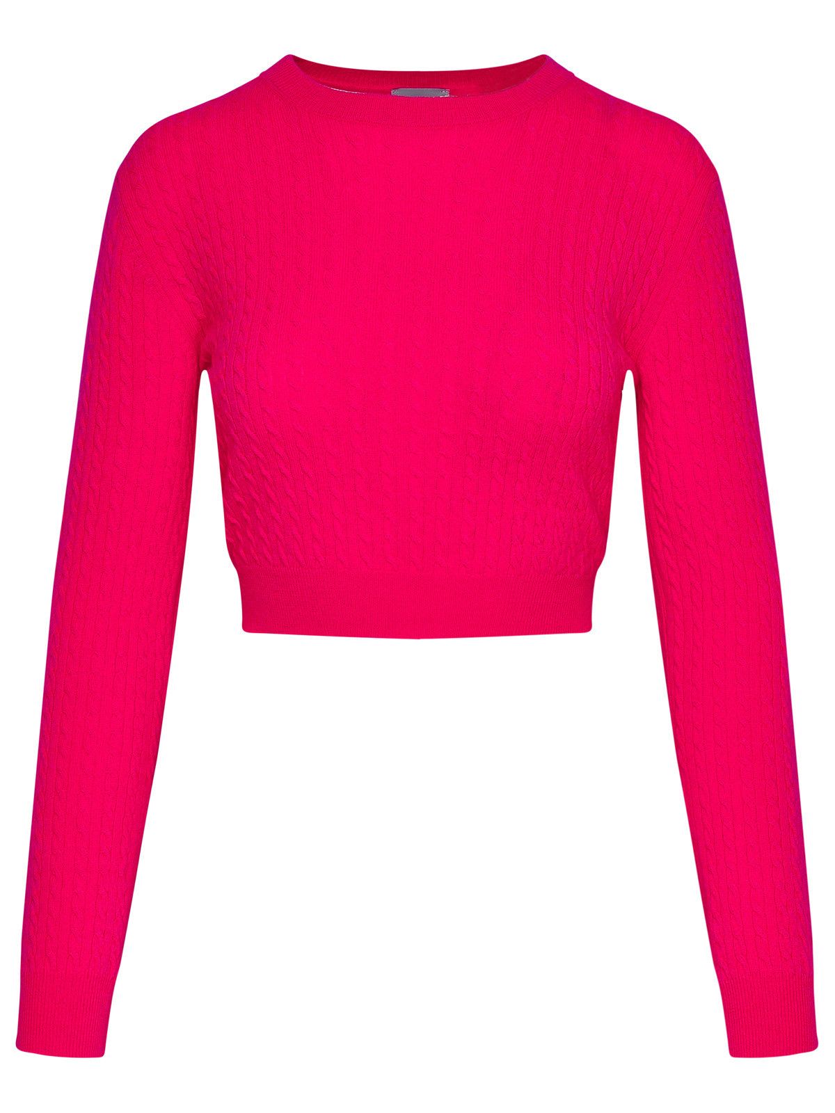 image of Patou Fuchsia Wool Blend Sweater, Women's (Size Medium)