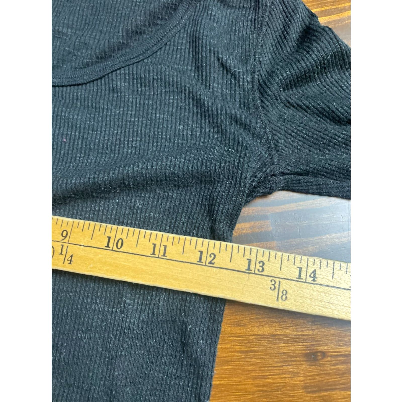 Mossimo Mossimo Shirt Women XS Black Long Sleeve Round Neck Pullover Casual T-Shirt Size XS / US 0-2 / IT 36-38 - 4 Thumbnail