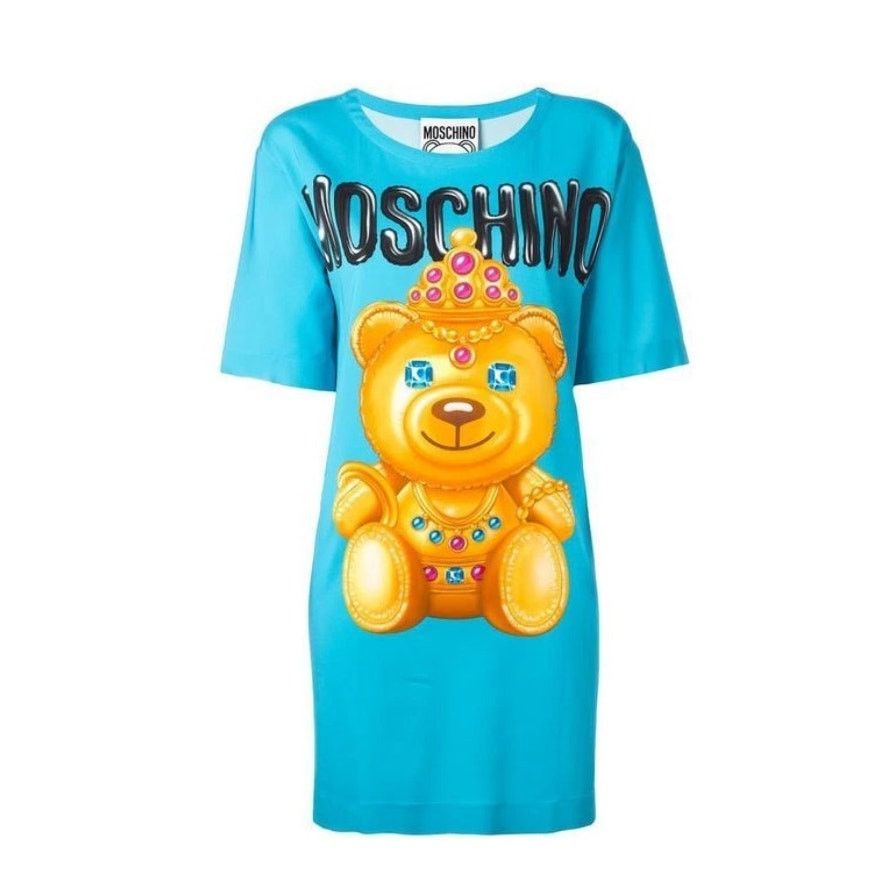 Moschino SS17 Moschino Couture Jeremy Scott CROWNED TEDDY BEAR DRESS Size XS / US 0-2 / IT 36-38 - 1 Thumbnail