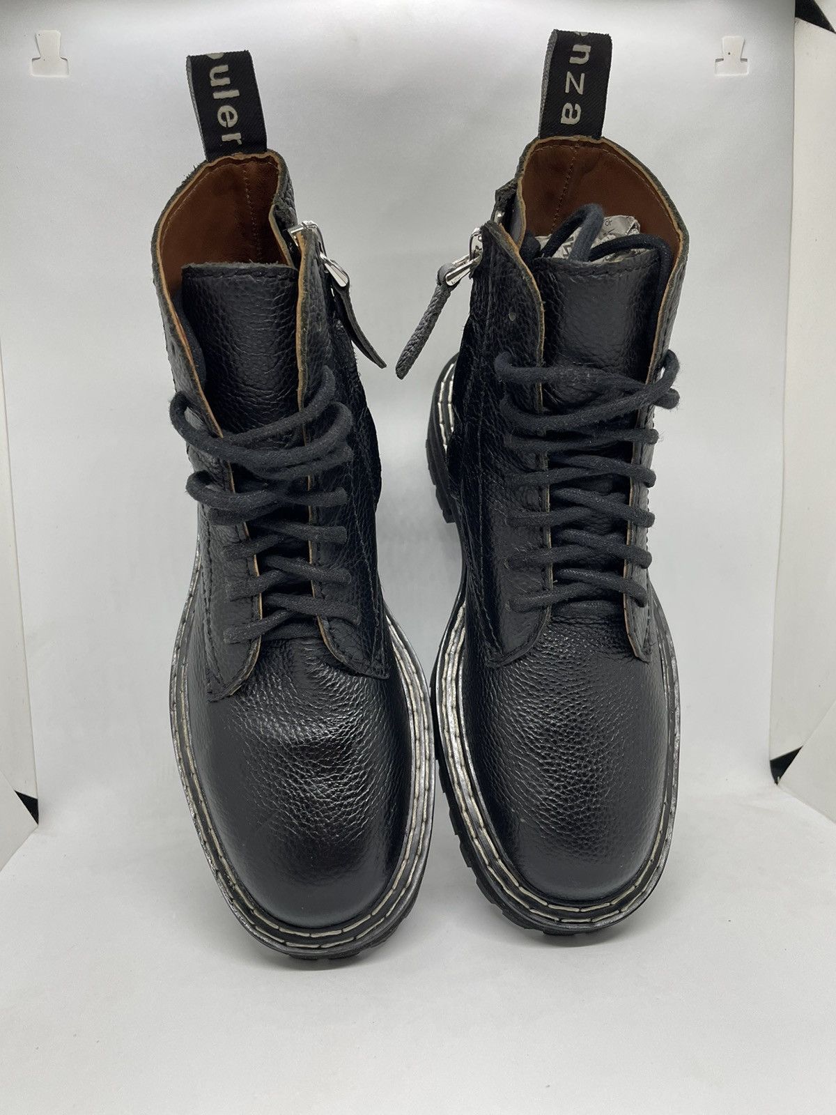 Proenza Schouler Women’s Black Lug Sole Combat Boots Size US 6 / IT 36 - 7 Thumbnail