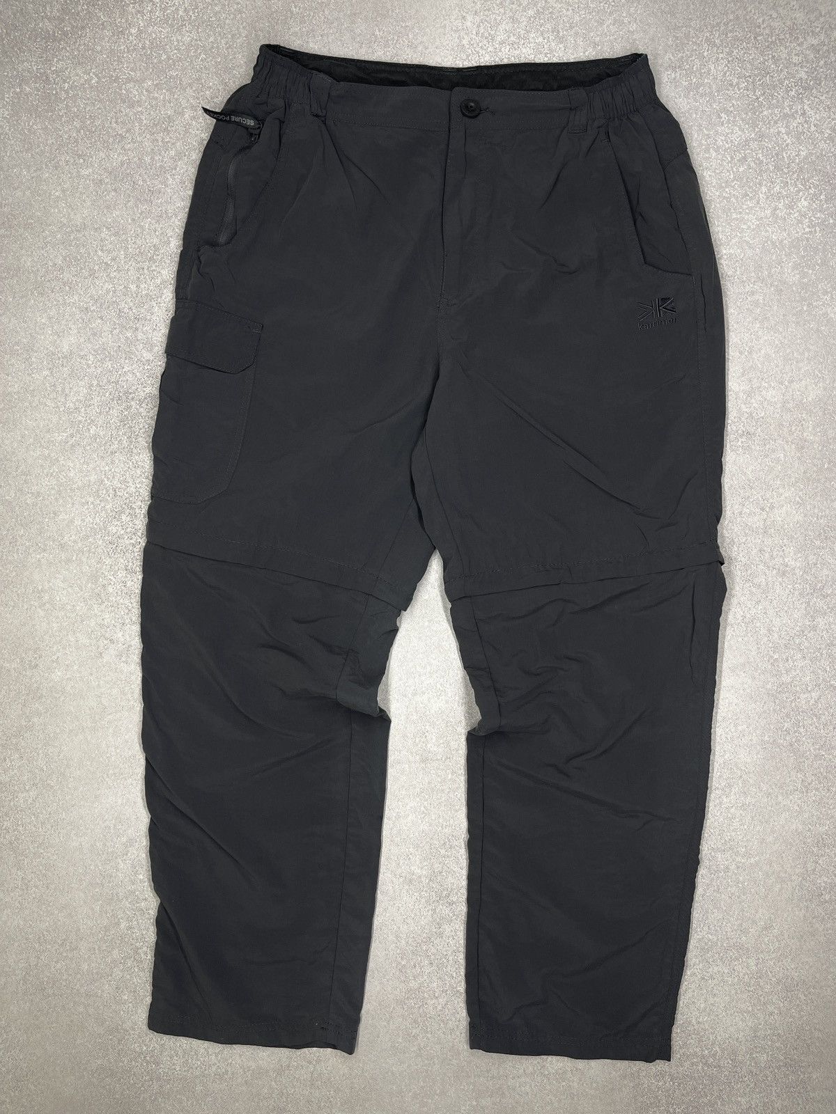 Mens Karrimor 2in1 Nylon Cargo Pants Grey Outdoor Gorpcore