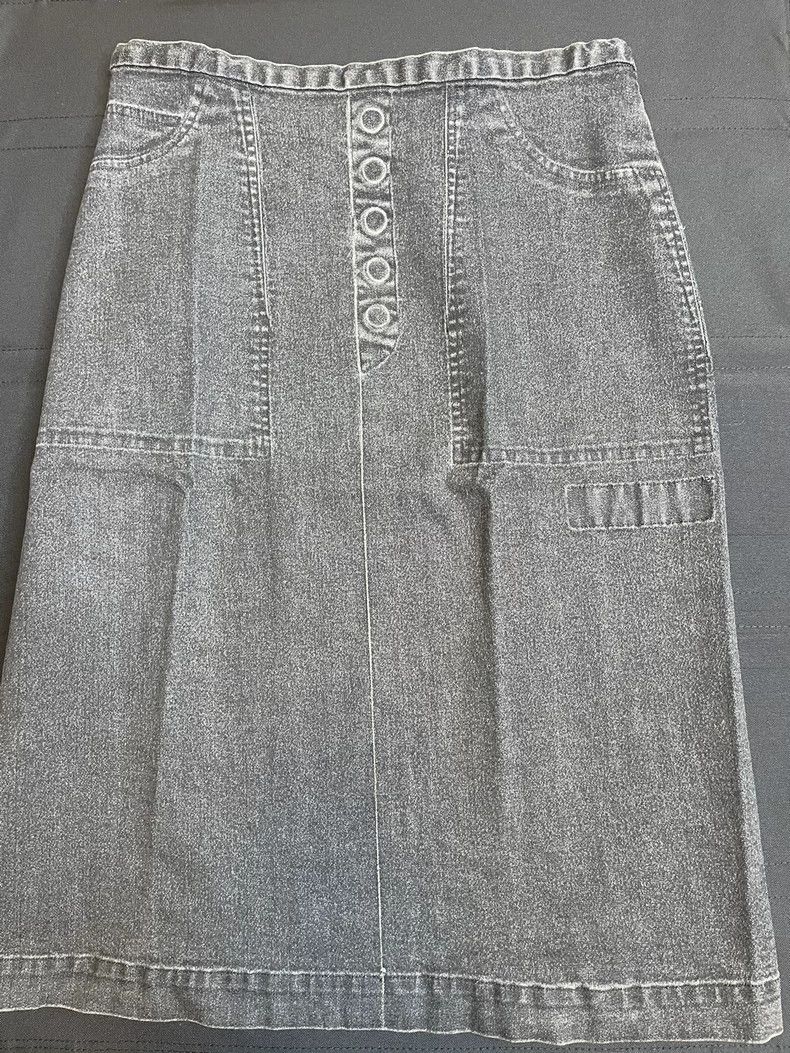 Undercover undercover size 1 99SS Relief Washed Denim Skirt 2502-Nexta Size 24" / US 00 / IT 34 - 1 Thumbnail