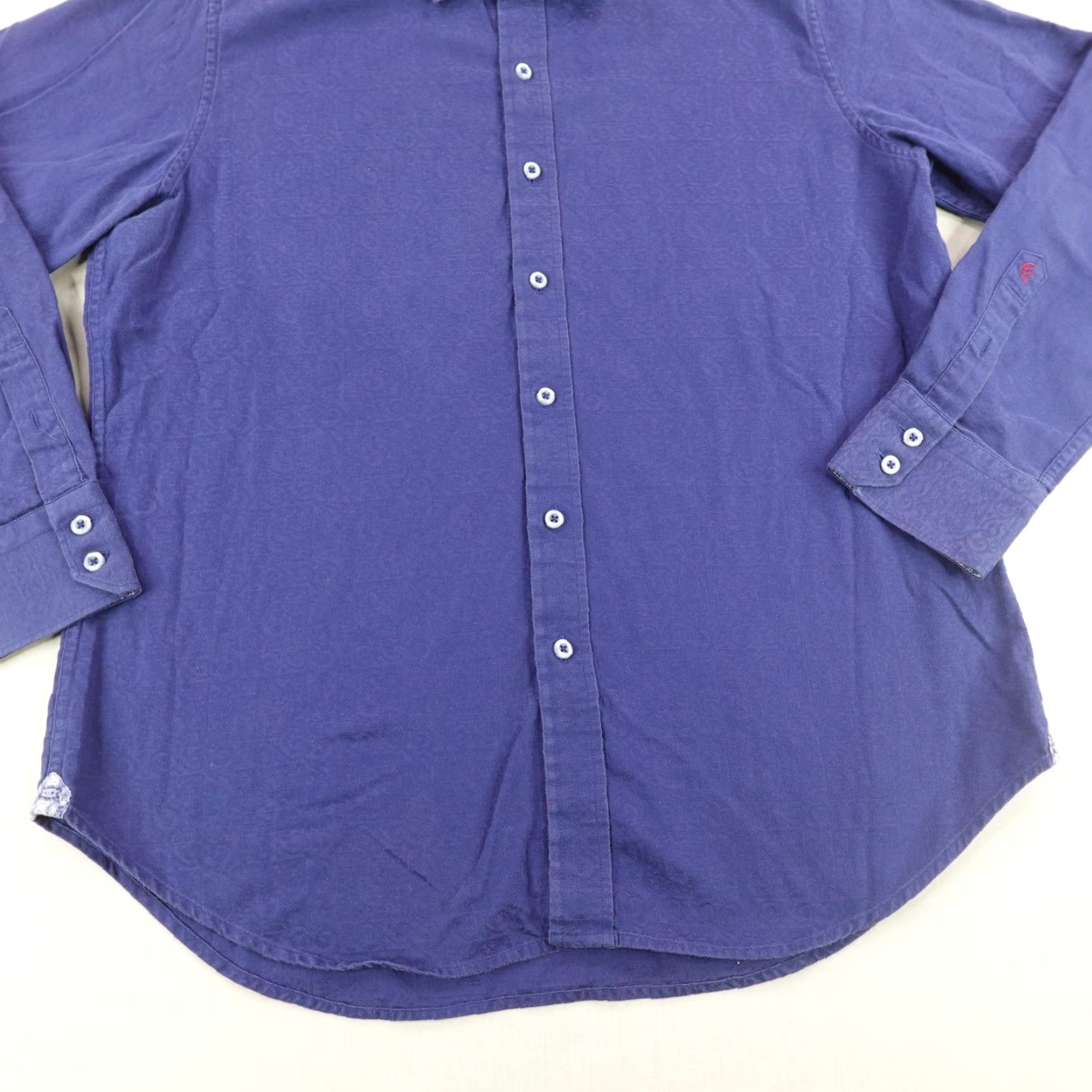 Robert Graham VINTAGE Robert Graham Shirt Mens Medium Blue Paisley Classic Fit Button Up Casual Dress Shirt Size US M / EU 48-50 / 2 - 3 Thumbnail