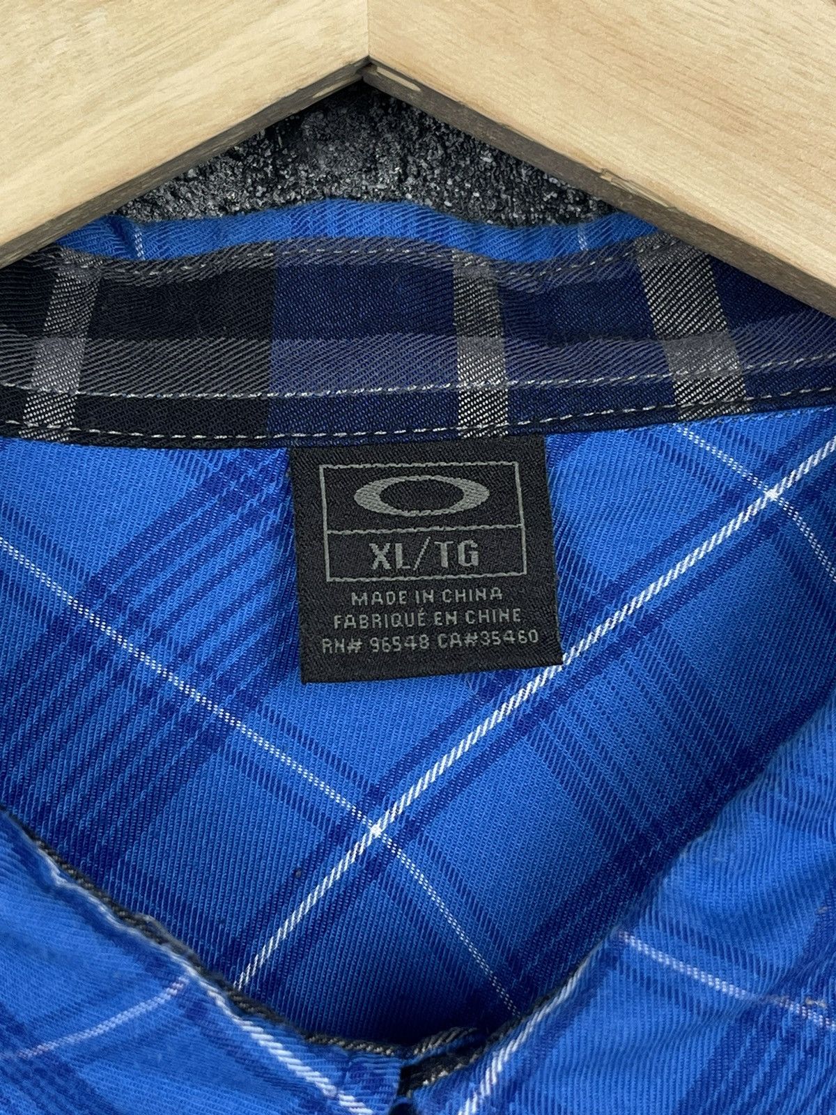 Oakley × Vintage Vintage Oakley Blue Plaid Shirt Men’s Size XL Size US XL / EU 56 / 4 - 10 Thumbnail