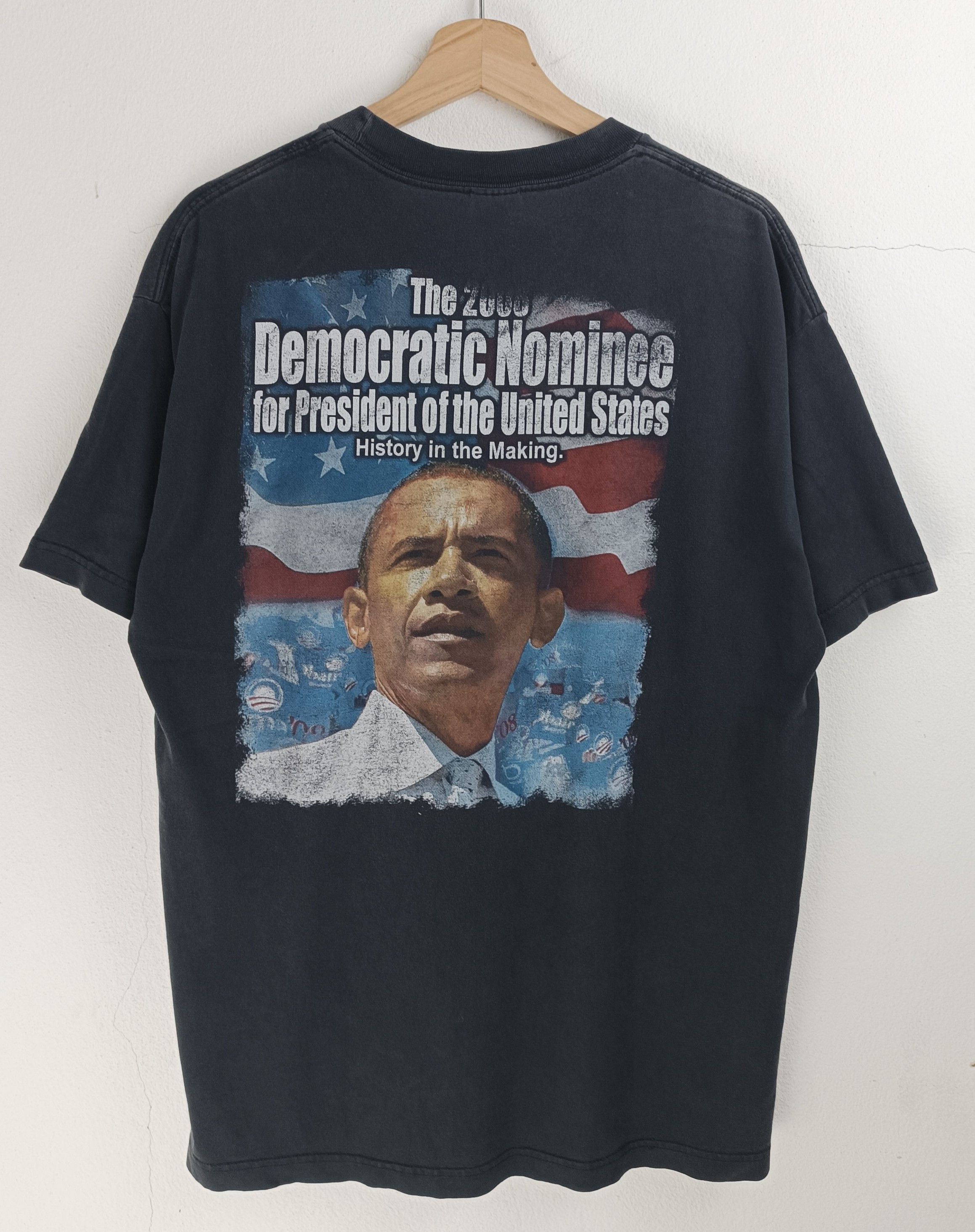 Vintage THRASHED FADED VINTAGE Y2K OBAMA TIME MAGAZINE PRESIDENT POL Size US L / EU 52-54 / 3 - 4 Thumbnail