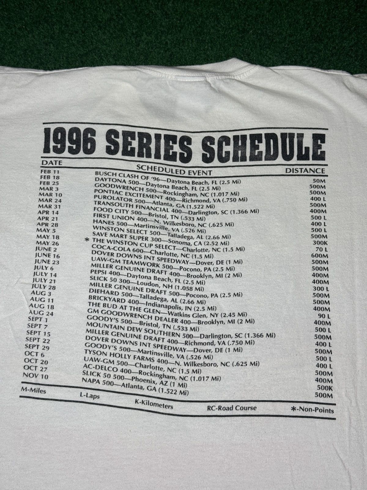 Vintage Vintage 90s Nascar Pocono 500 Pennsylvania Racing T Shirt Size US XL / EU 56 / 4 - 5 Thumbnail