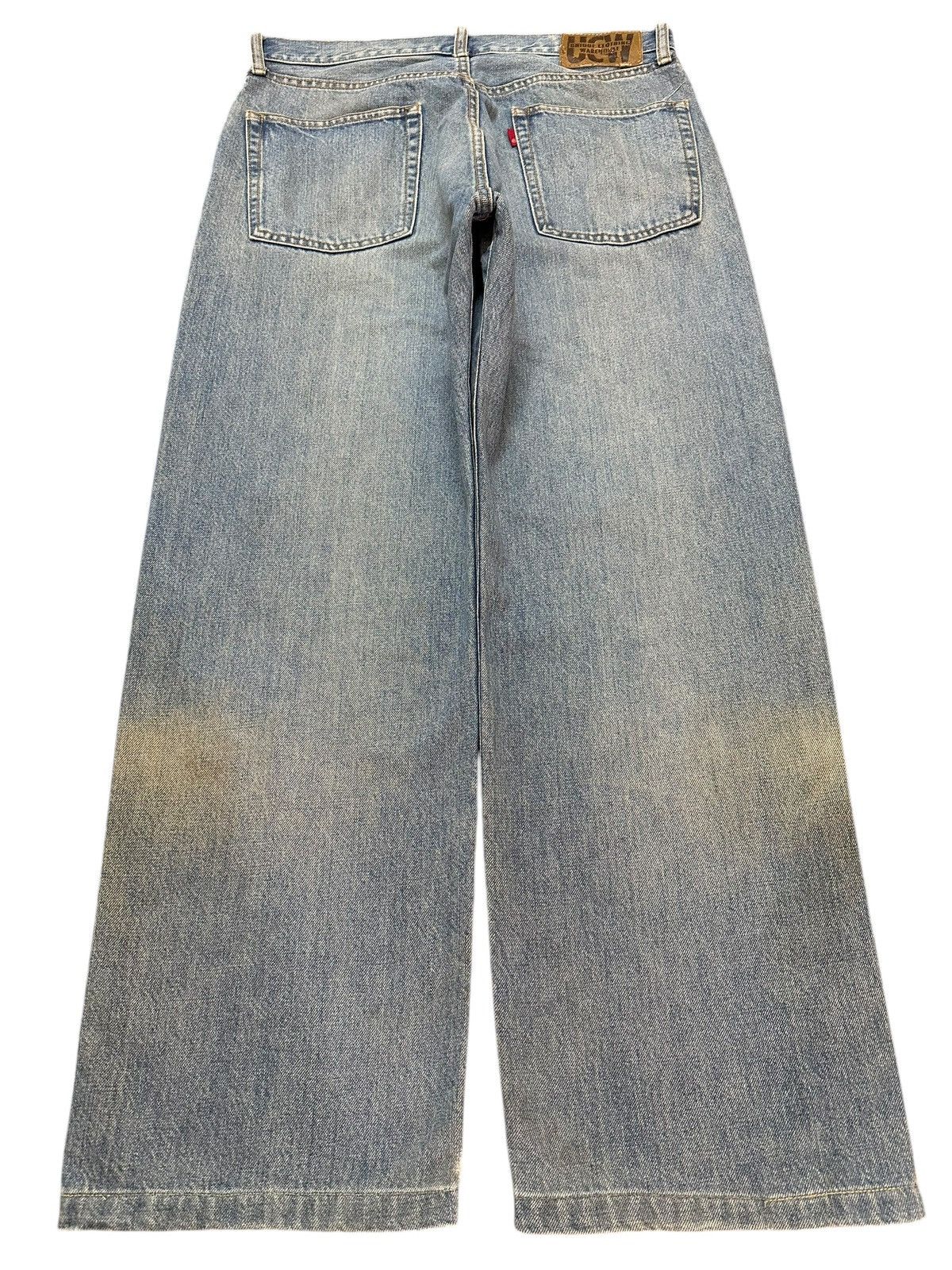 Japanese Brand Vintage Japanese Brand Faded Mud Wash Distress Baggy Jeans Size US 32 / EU 48 - 2 Thumbnail