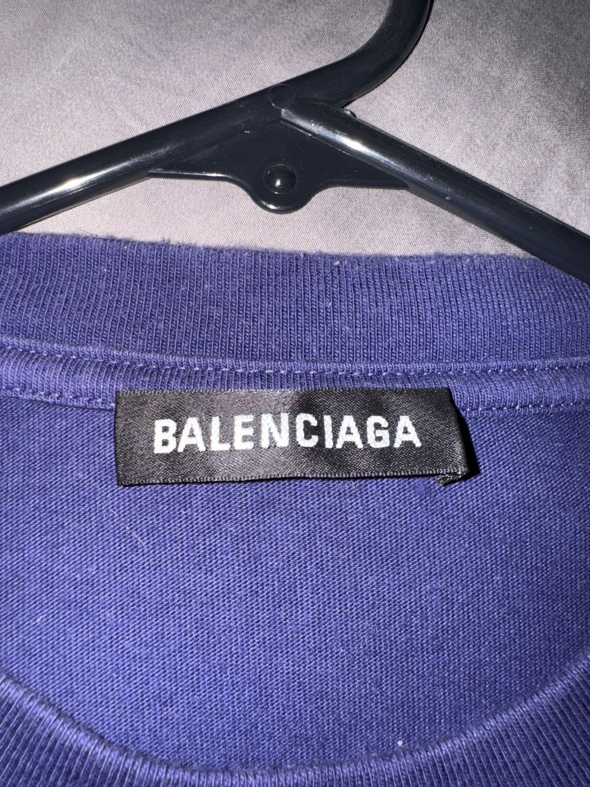 Balenciaga Balenciaga Logo Tee Blue Size US S / EU 44-46 / 1 - 4 Thumbnail
