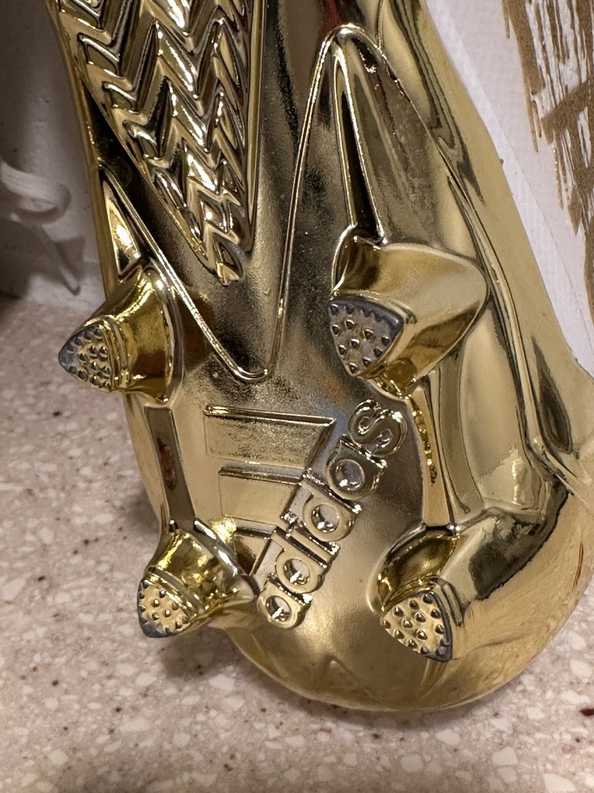 Adidas Adidas Adizero White Metallic Gold Primeknit Football Cleats Size US 11.5 / EU 44-45 - 13 Thumbnail