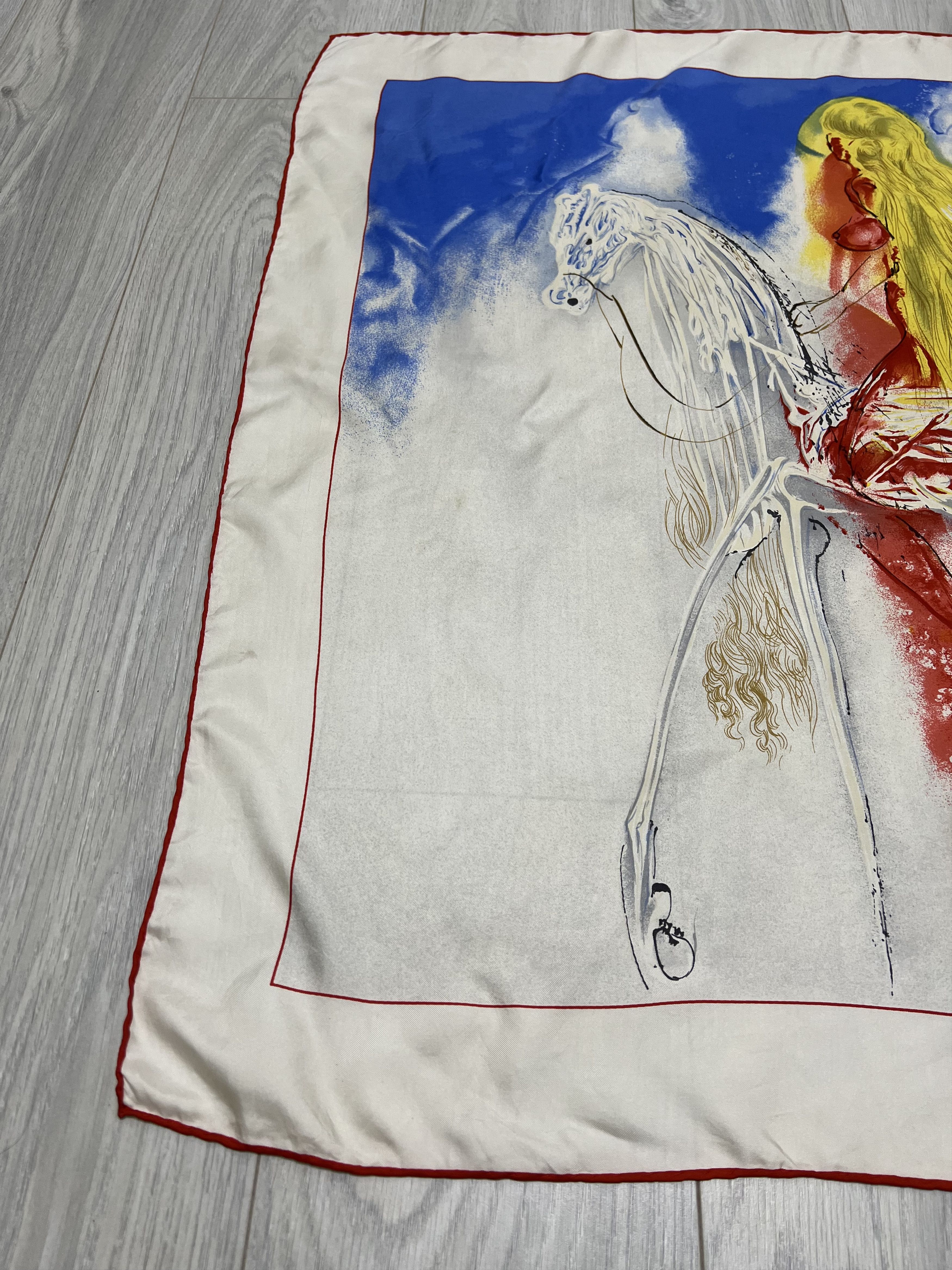 Other Salvador Dali Lady Godiva On Silk Scarf Limited Edition 1987 Size ONE SIZE - 3 Thumbnail