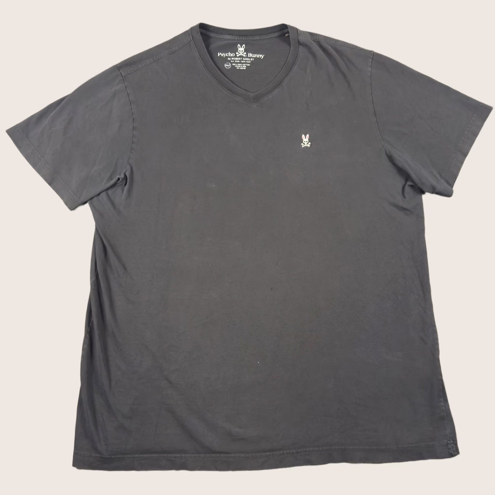 Psycho Bunny Psycho Bunny Shirt Mens 2XLT Gray V Neck Tee Pima Cotton Soft Casual Size US XXL / EU 58 / 5 - 1 Thumbnail