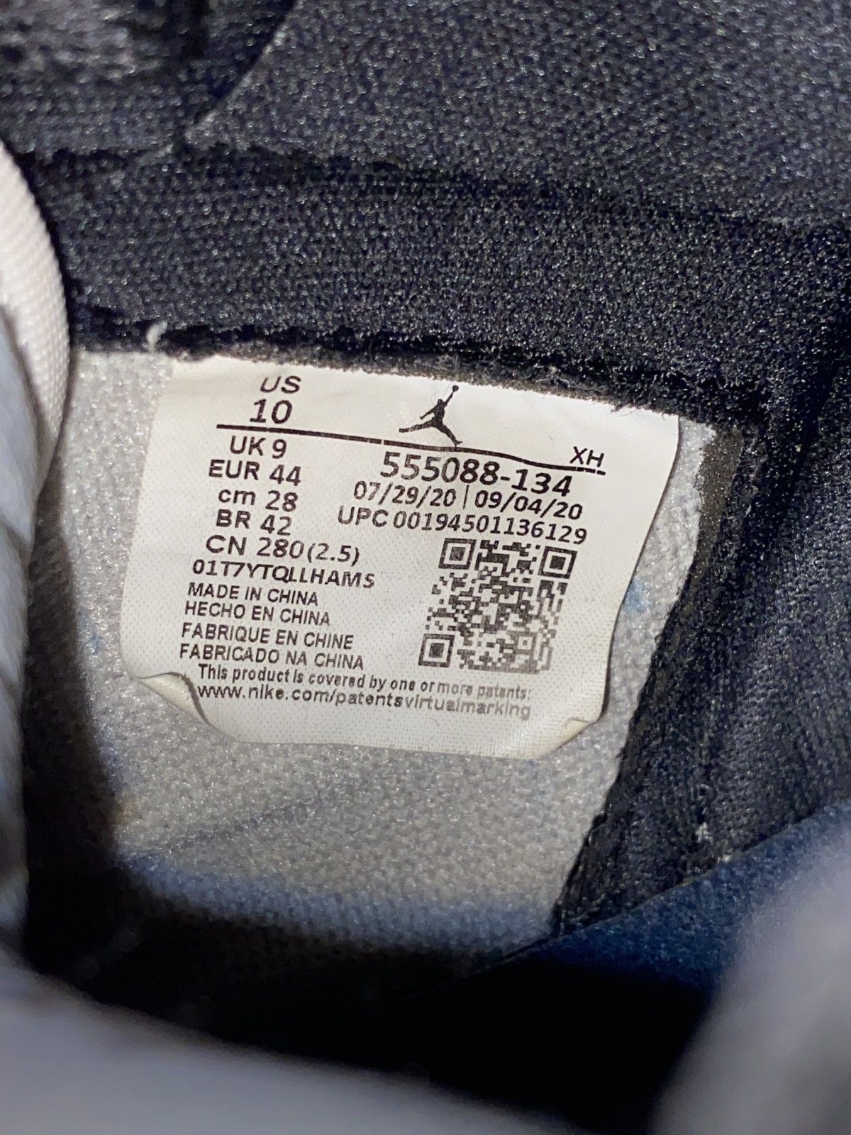 Nike Air Jordan 1 High OG White/ University Blue-Black Size US 10 / EU 43 - 15 Thumbnail