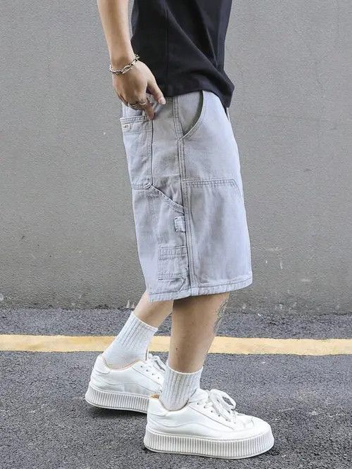 VIBE Vintage Y2k Shorts Jorts Washed Denim Size US 32 / EU 48 - 6 Thumbnail