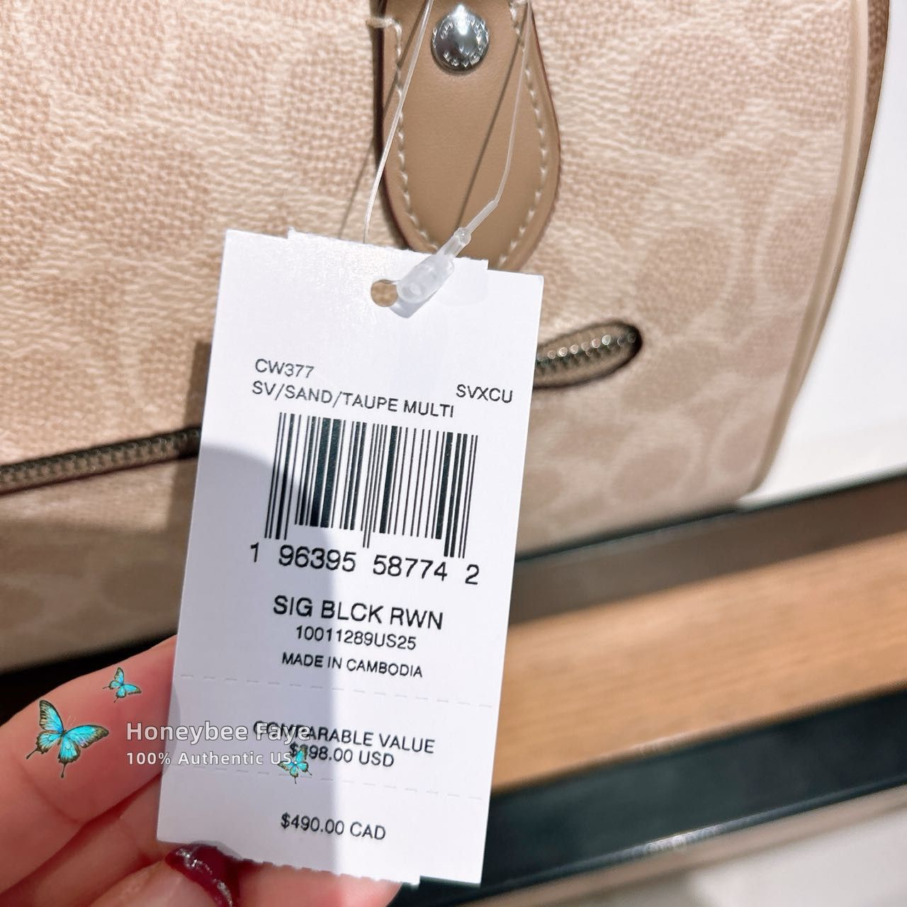Coach Rowan Satchel Bag In Blocked Signature Canvas CW377 Size ONE SIZE - 3 Thumbnail