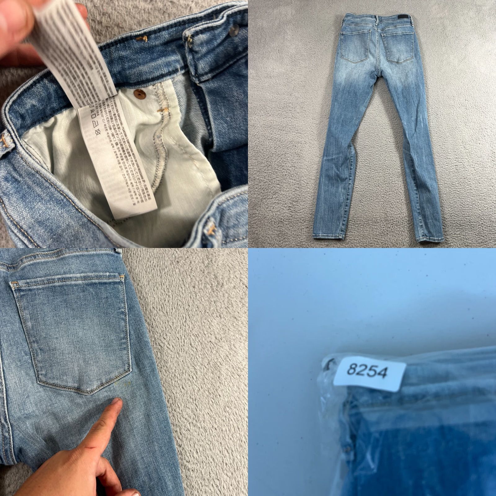 Abercrombie & Fitch VINTAGE Abercrombie & Fitch Jeans Women 6 Reg Blue Denim Simone High Rise Skinny 28 Mens? Size 28" / US 6 / IT 42 - 8 Thumbnail