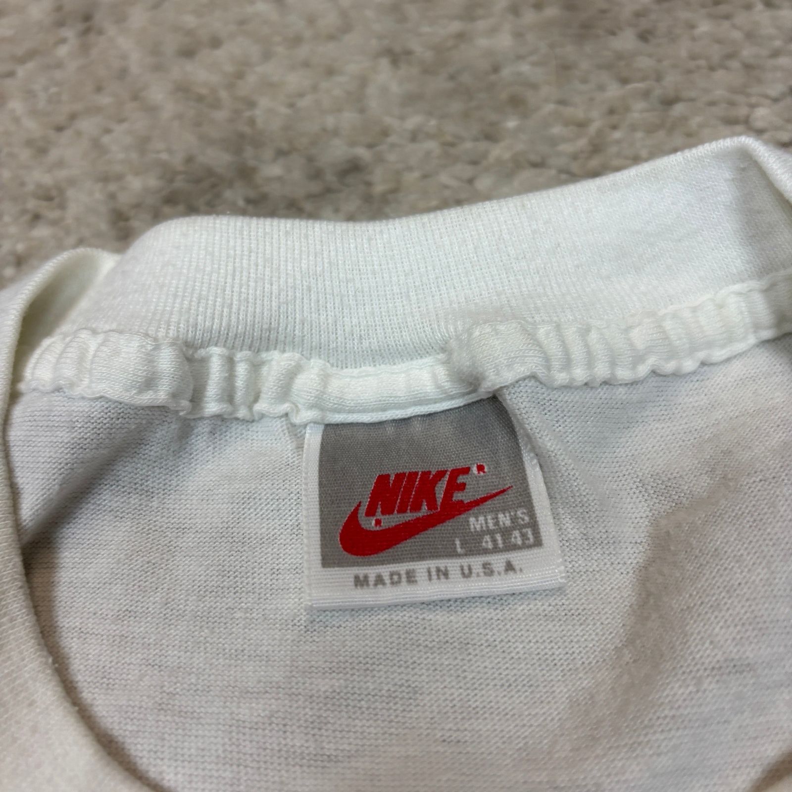 Nike VTG 80s Nike John McEnroe Checker Logo Tennis T Shirt Large Size US L / EU 52-54 / 3 - 6 Thumbnail