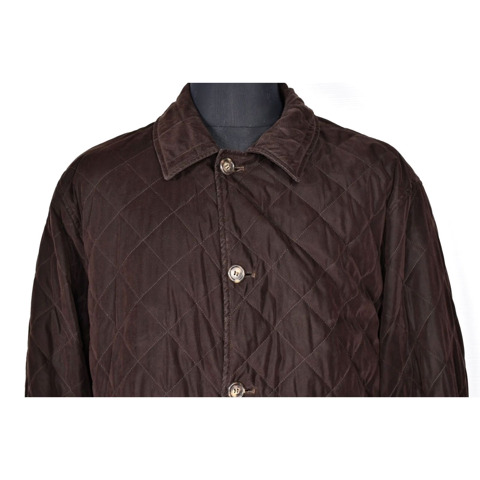 Turnbull & Asser VINTAGE Turnbull & Asser Jacket Mens 46 Quilted Brown Wool Polyester Polyamide Casual 90s Streetwear Size US S / EU 44-46 / 1 - 2 Thumbnail