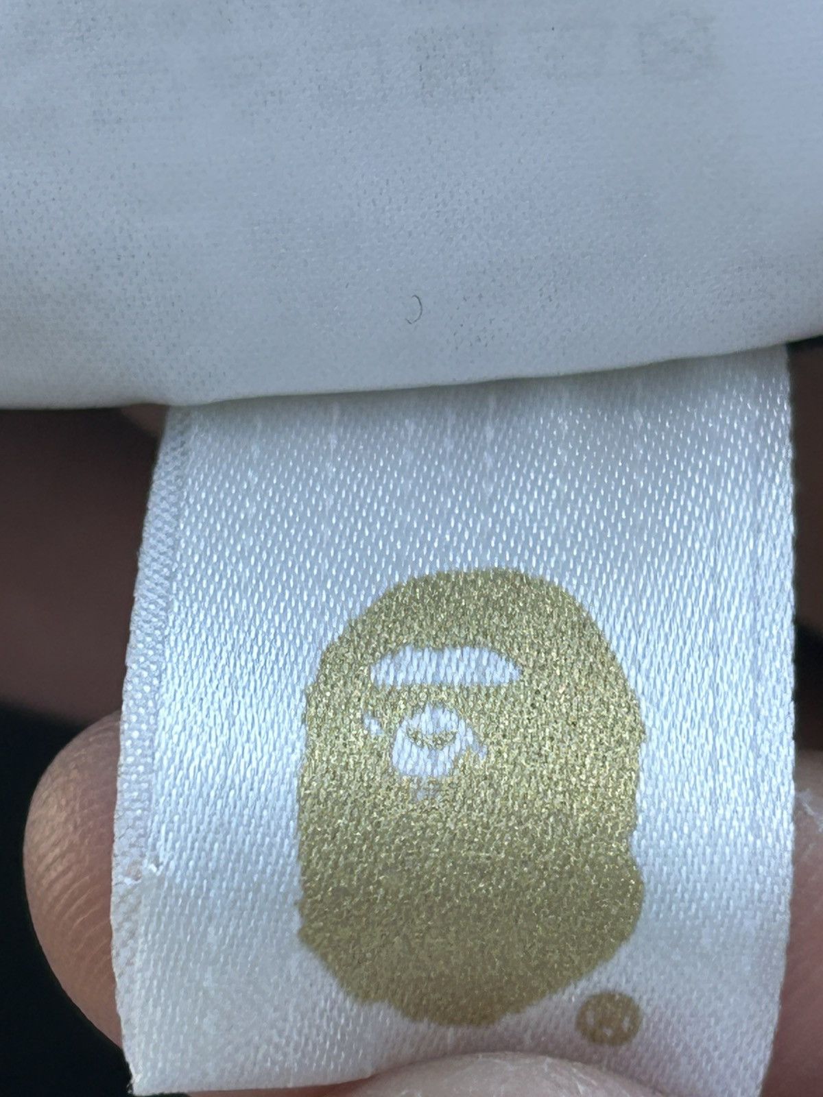 Bape logo check side big ape head tee