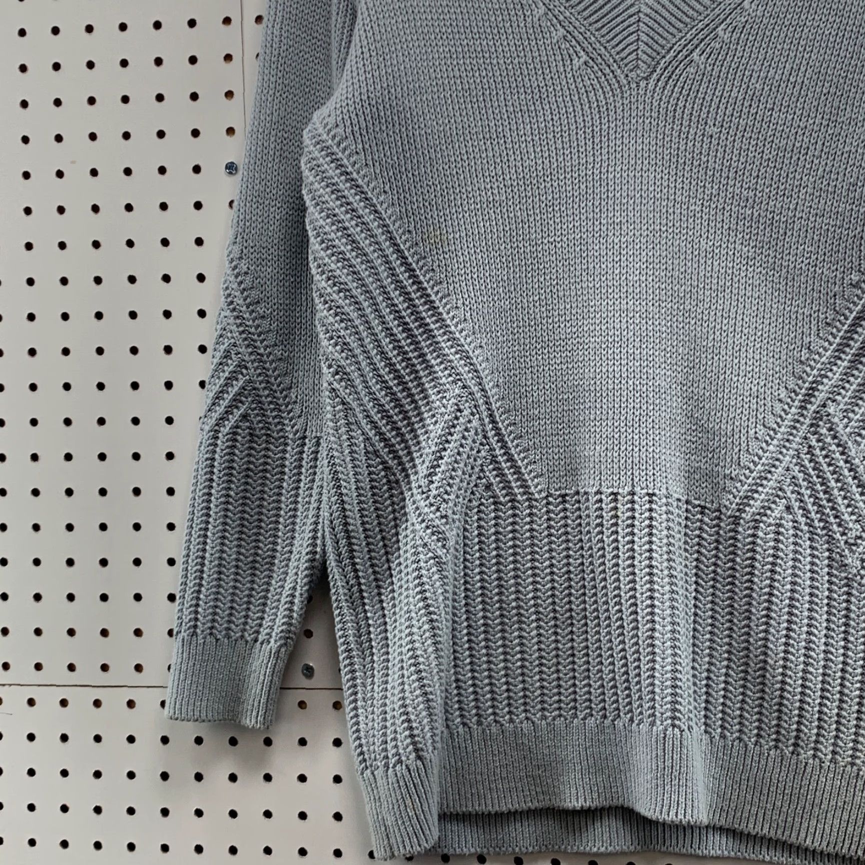 Athleta Athleta Women's Gray Ribbed Knit V-Neck Pullover Sweater Small Size S / US 4 / IT 40 - 3 Thumbnail