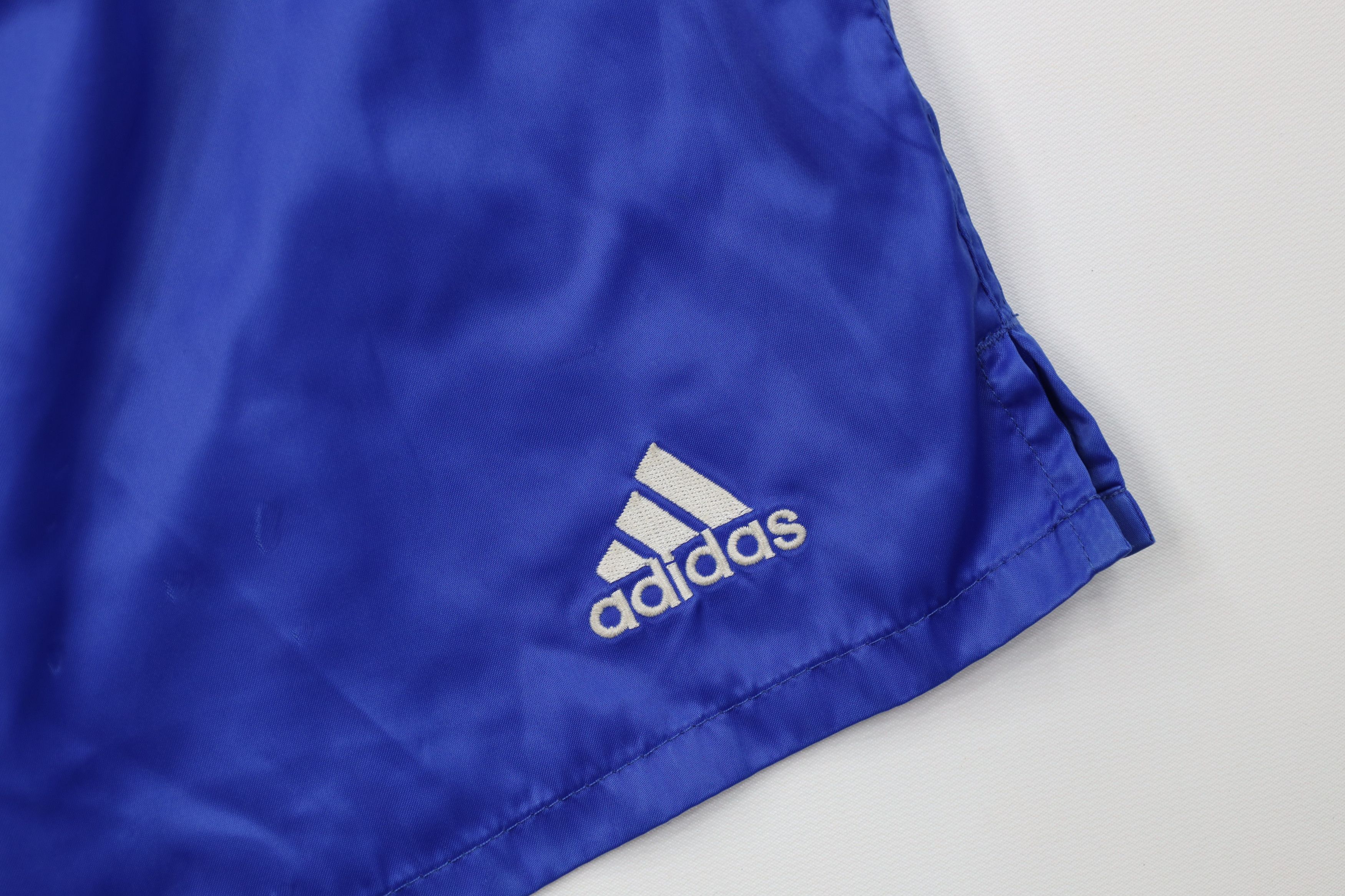 Adidas Vintage 90s Adidas Nylon Running Soccer Shorts Royal Blue Size US 36 / EU 52 - 5 Thumbnail