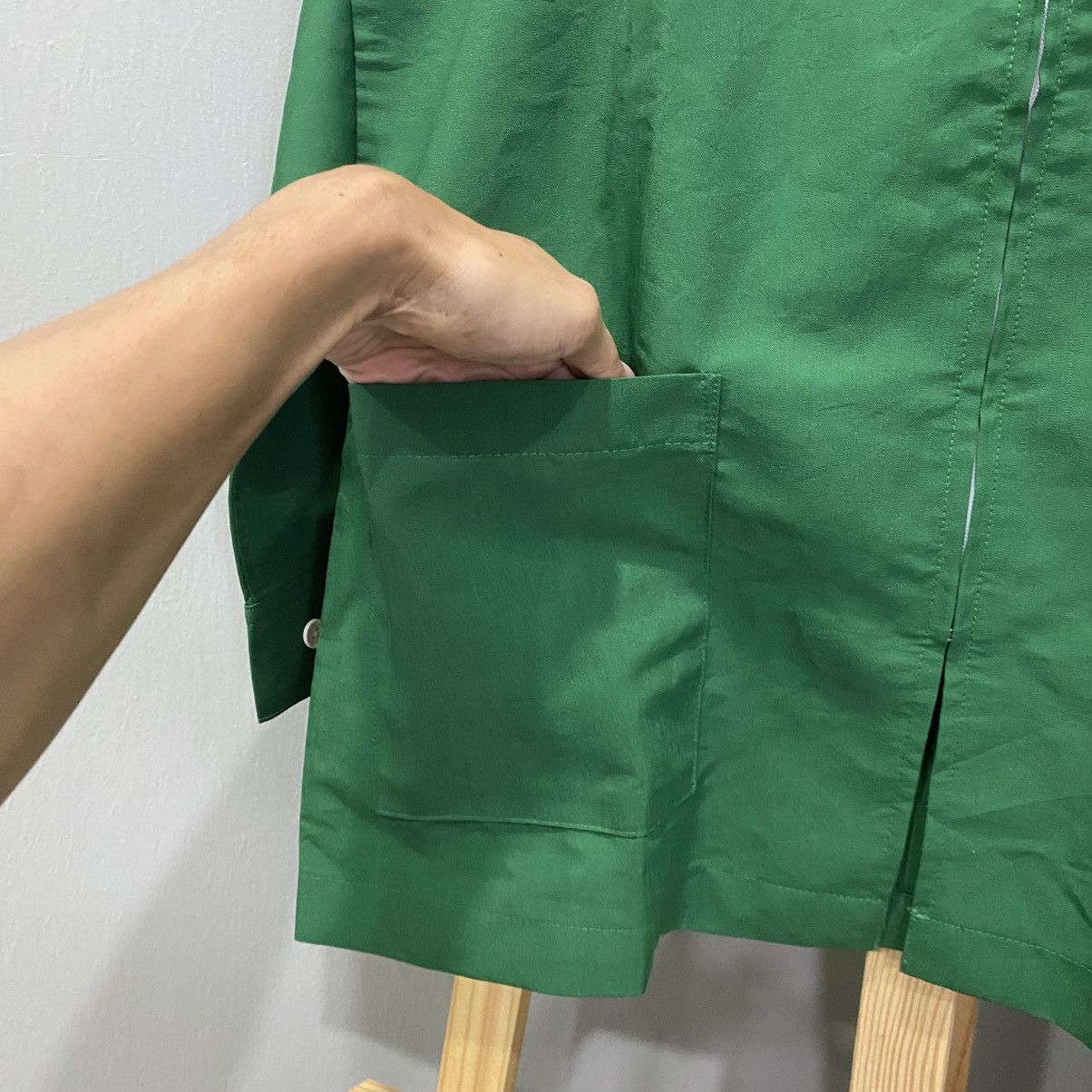 Vintage VINTAGE 90s 7-ELEVEN Japanese Workers Uniform Jacket Zip-Up Size US L / EU 52-54 / 3 - 7 Thumbnail