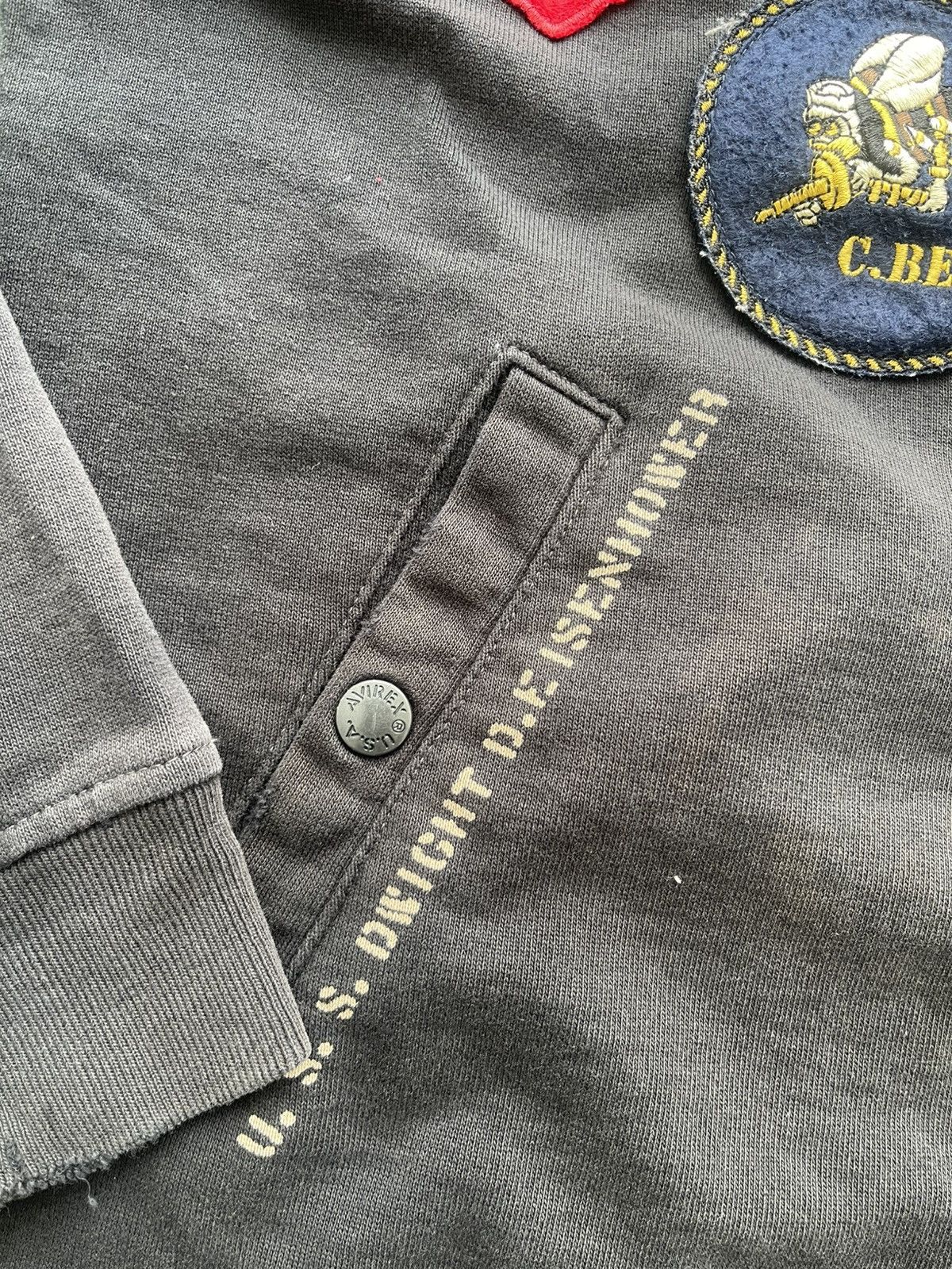 Avirex 🔥HOT🔥VINTAGE AVIREX U.S NAVY PATCHES ZIPPER UP VERY RARE Size US M / EU 48-50 / 2 - 4 Thumbnail