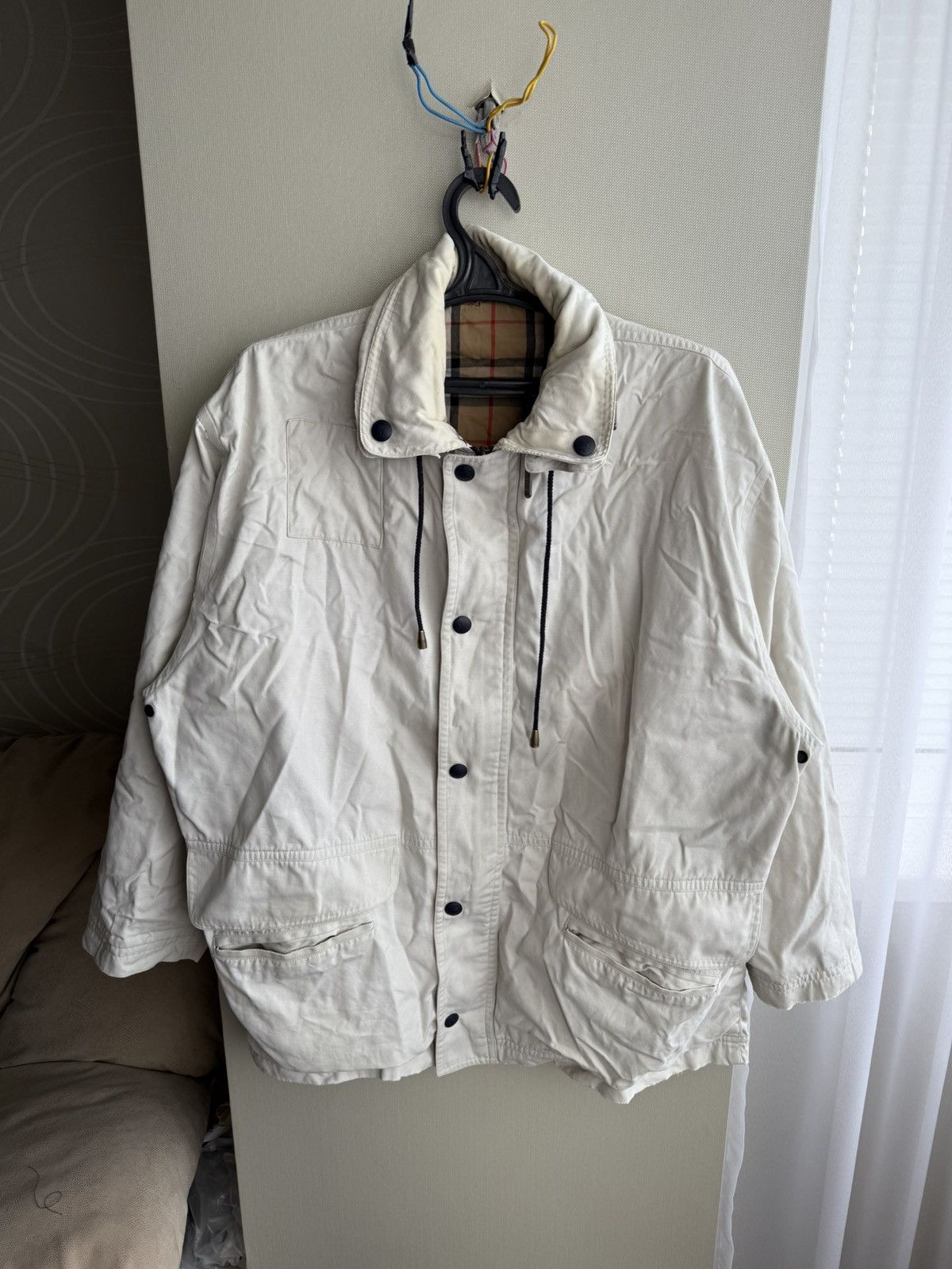 Burberry Burberrys of London Hooded Rain Coat Jacket Beige Size L |G1 Size US L / EU 52-54 / 3 - 1 Thumbnail