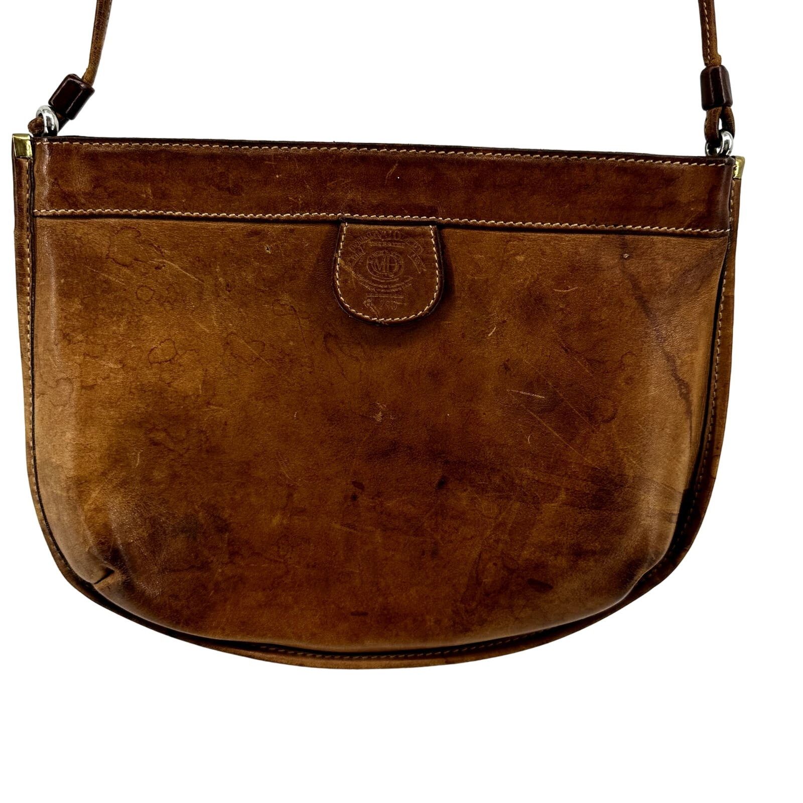image of Vintage Ghurka No.40 Escort Shoulder Bag Classic Leather in Brown, Women's
